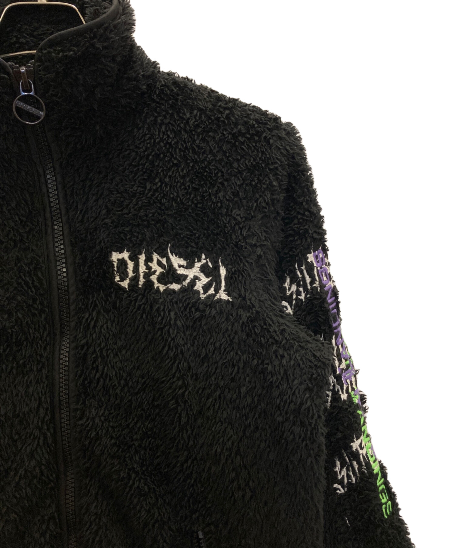 中古・古着通販】DIESEL (ディーゼル) フリースジャケット ブラック 