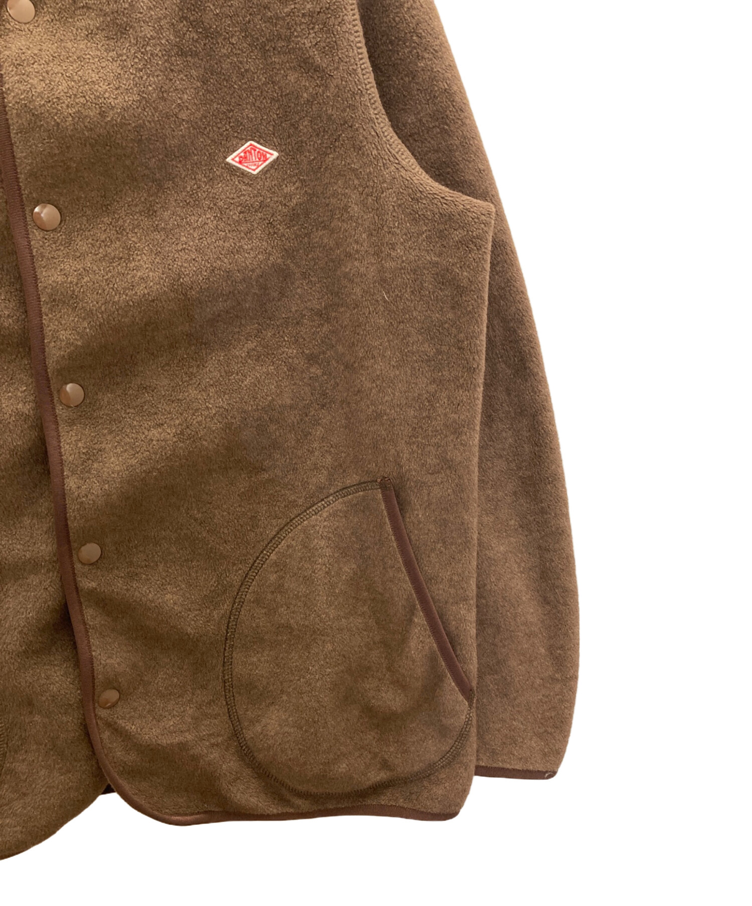 中古・古着通販】DANTON (ダントン) フリースカーディガン ブラウン 