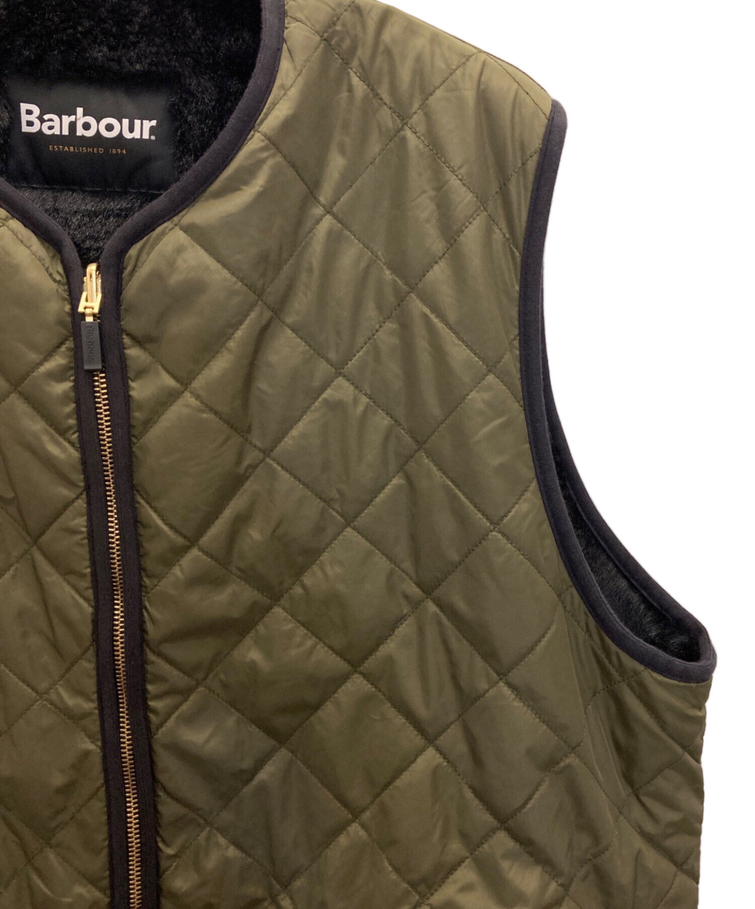 Barbour リバーシブル ベスト グリーンレーベル別注 Barbour（バブアー