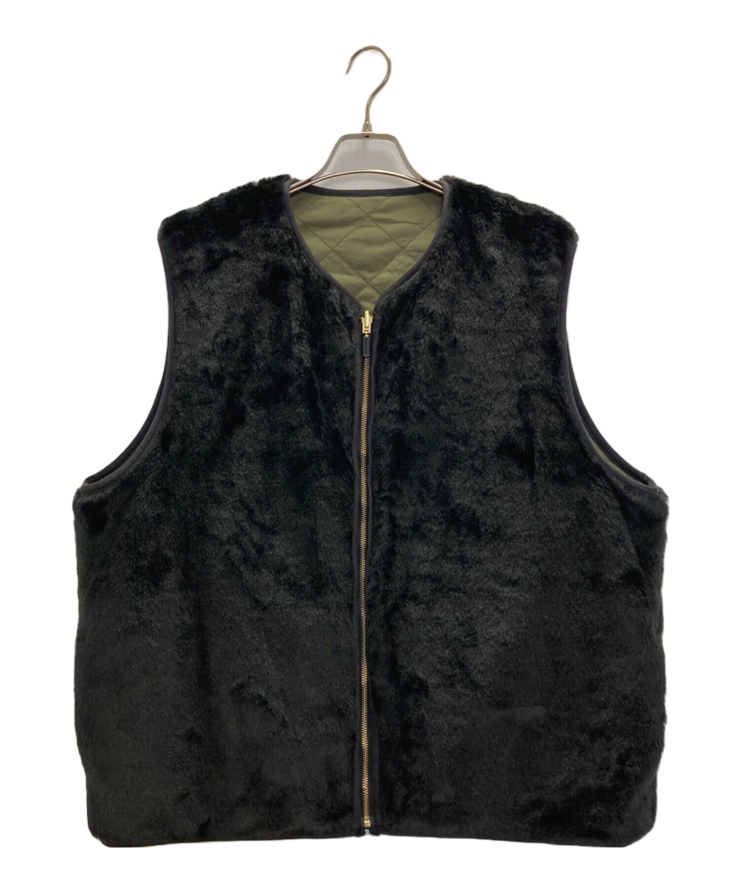 Barbour オリーブ キルティングベスト グリーンレーベルリラクシング