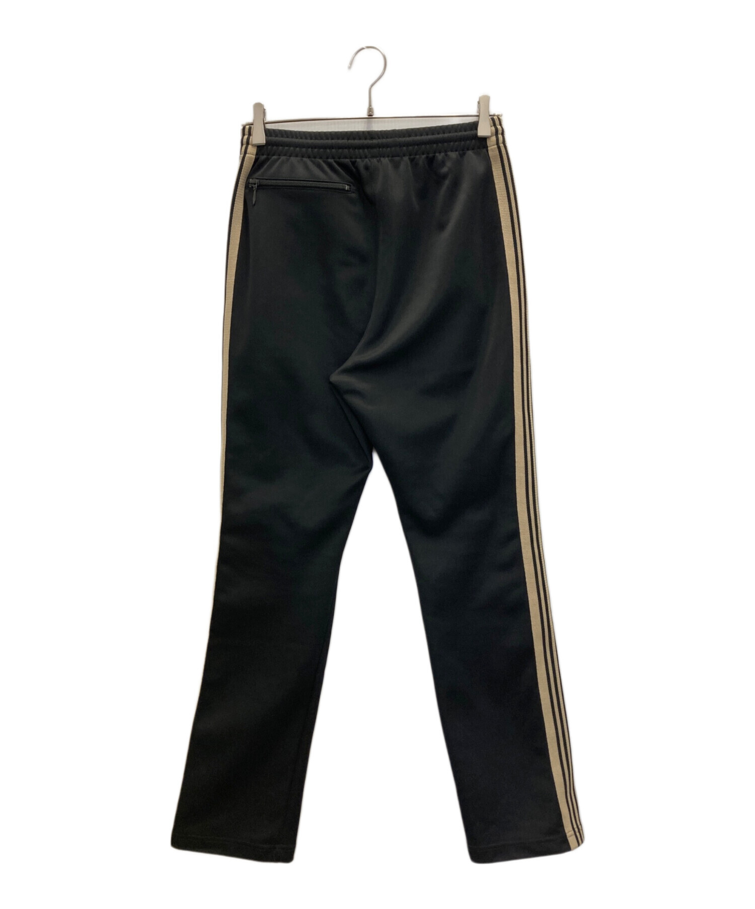 Needles トラックパンツ ブラック ベージュ 中古・古着通販】Needles (ニードルズ) トラックパンツ ブラック