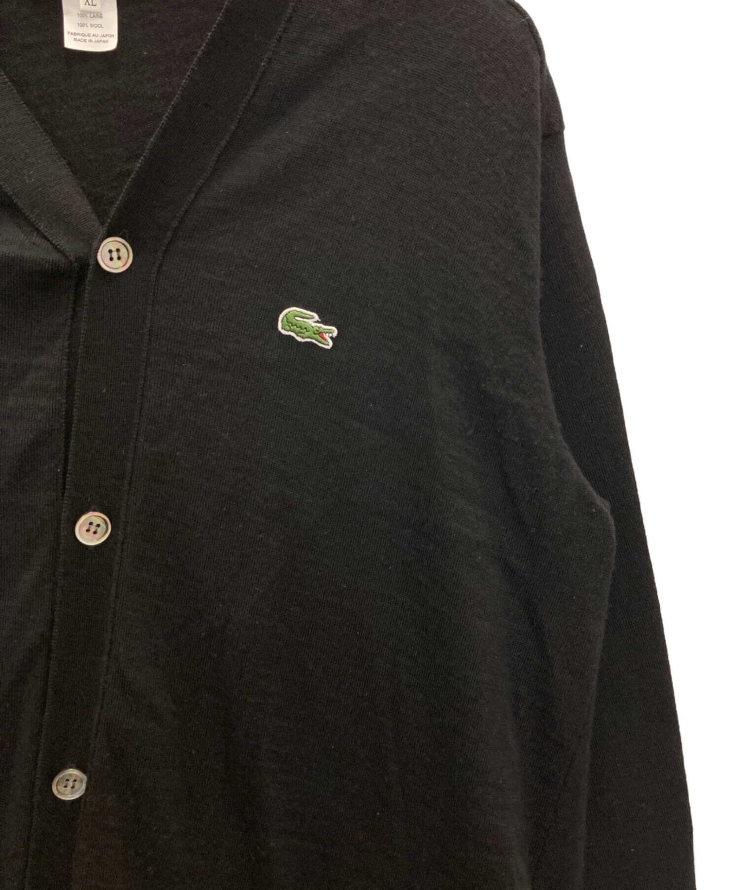 60s USA製 ラコステ カーディガン Mサイズ ブラック 中古・古着通販】LACOSTE (ラコステ) COMME des GARCONS