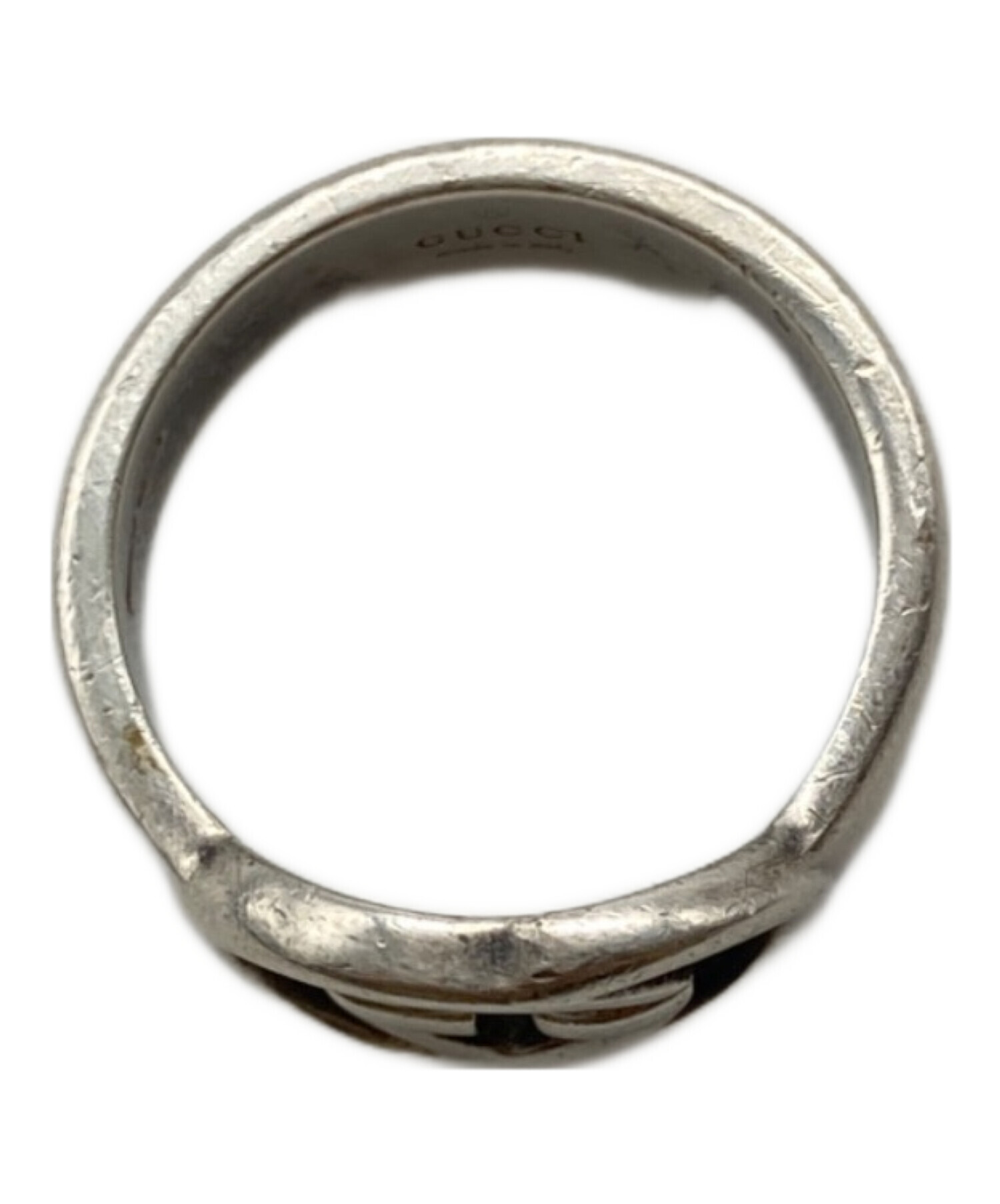 中古・古着通販】GUCCI (グッチ) インターロッキングGリング シルバー