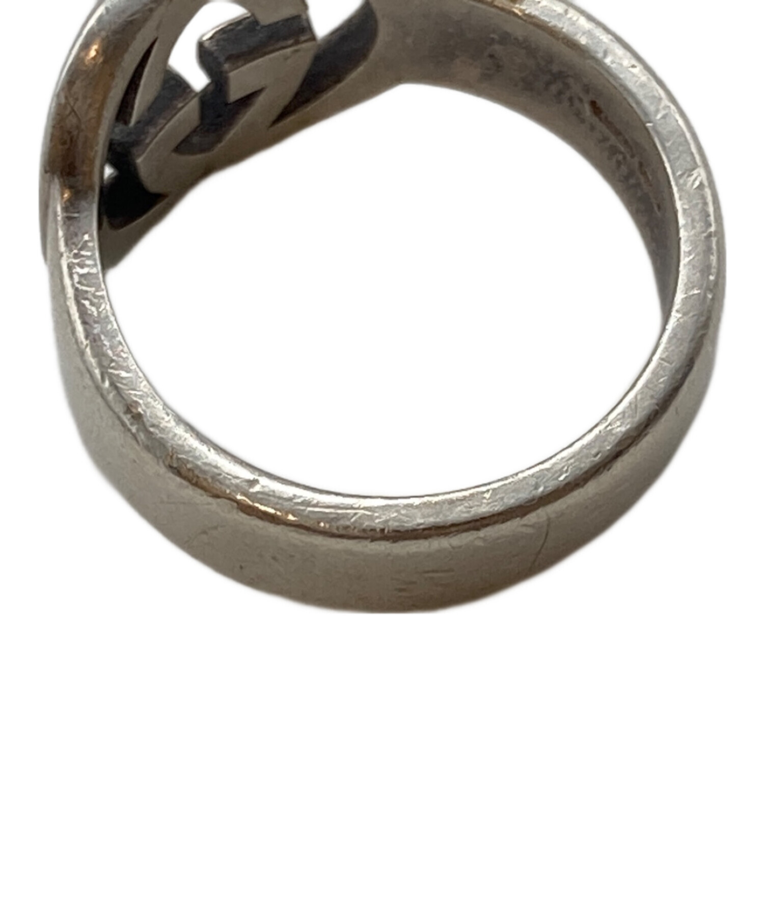 中古・古着通販】GUCCI (グッチ) インターロッキングGリング シルバー
