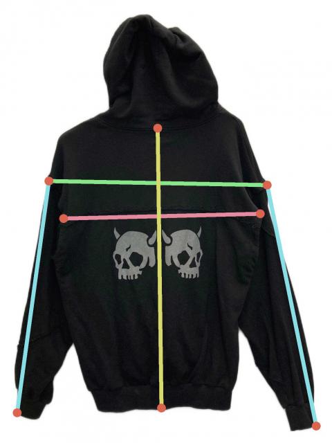 中古・古着通販】GAMCHU (ガムチュ) 我儘に分解分離パッチフーディー