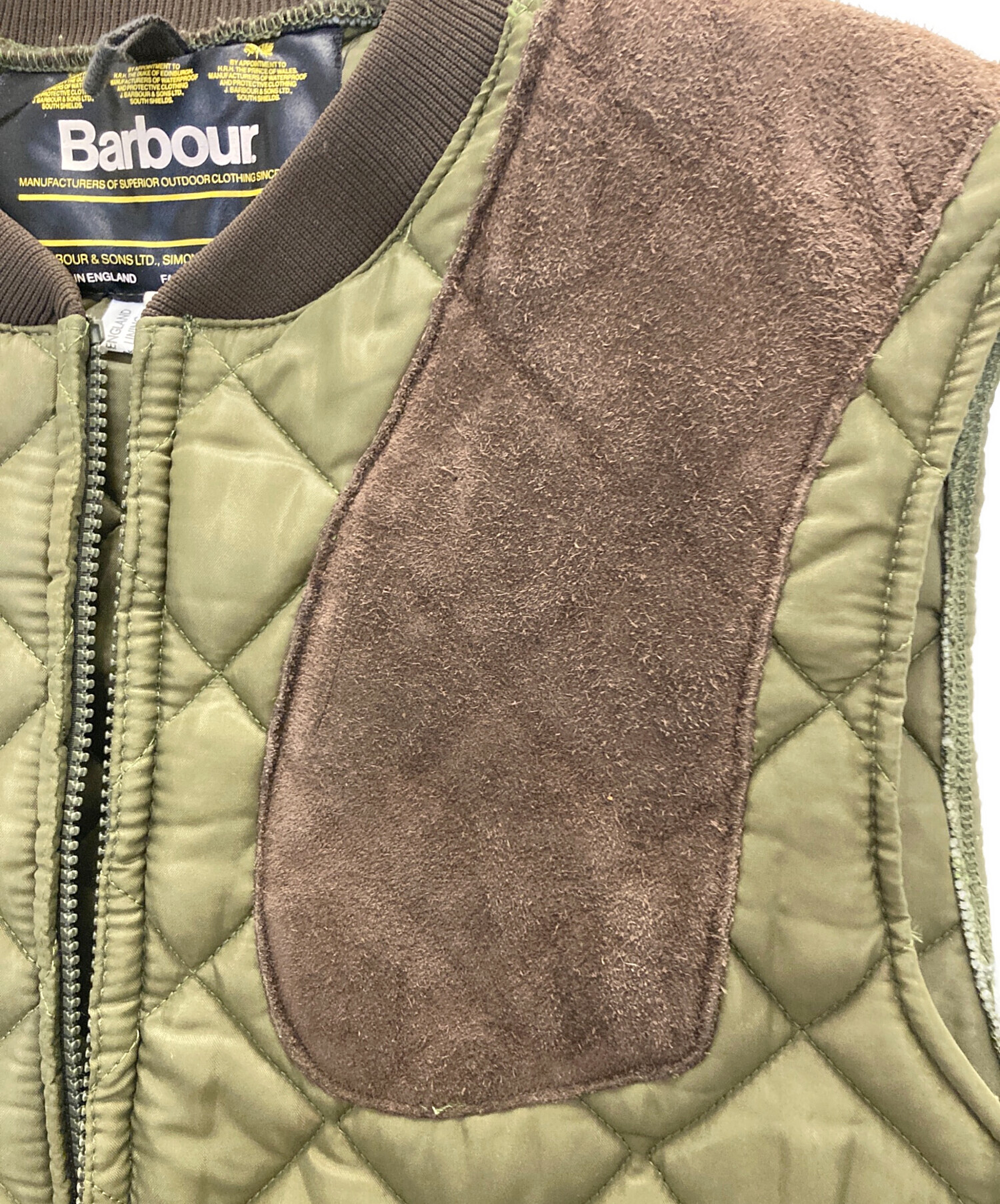 中古・古着通販】Barbour (バブアー) キルティングベスト オリーブ