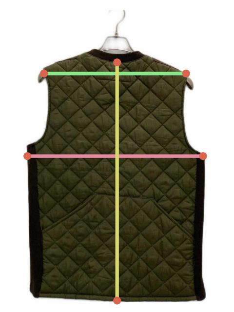 中古・古着通販】Barbour (バブアー) キルティングベスト オリーブ