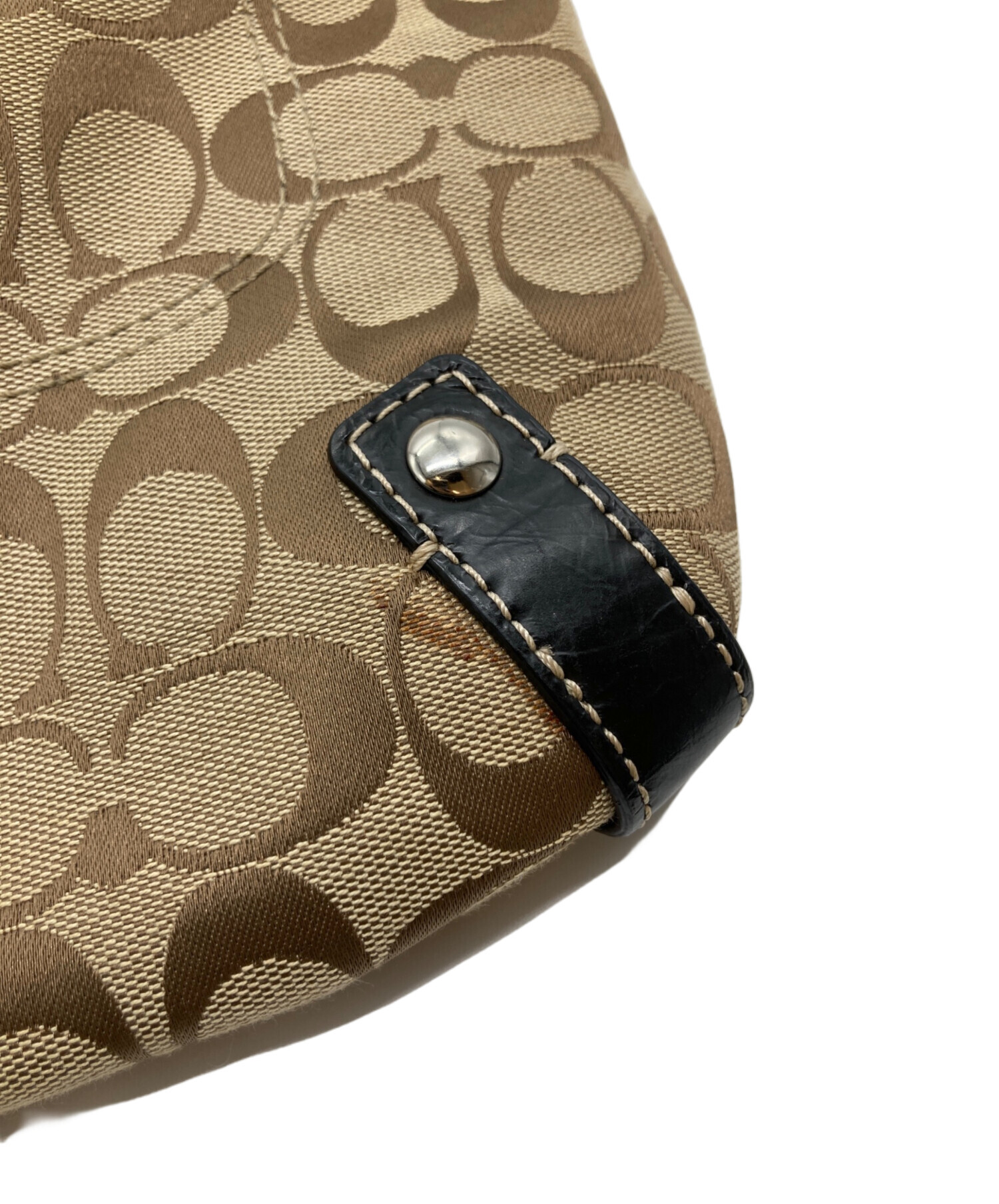 中古・古着通販】COACH (コーチ) シグネチャーショルダーバッグ