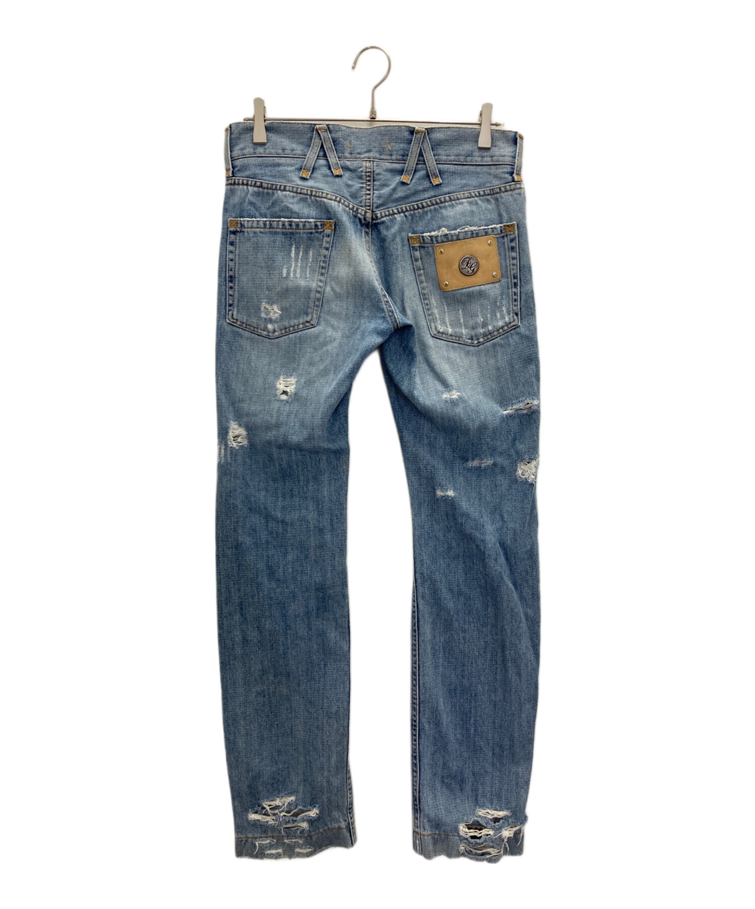 ドルチェ＆ガッバーナ デニムパンツ 46 ダメージ加工 イタリア製 中古・古着通販】DOLCE & GABBANA (ドルチェ＆ガッバーナ) ダメージ