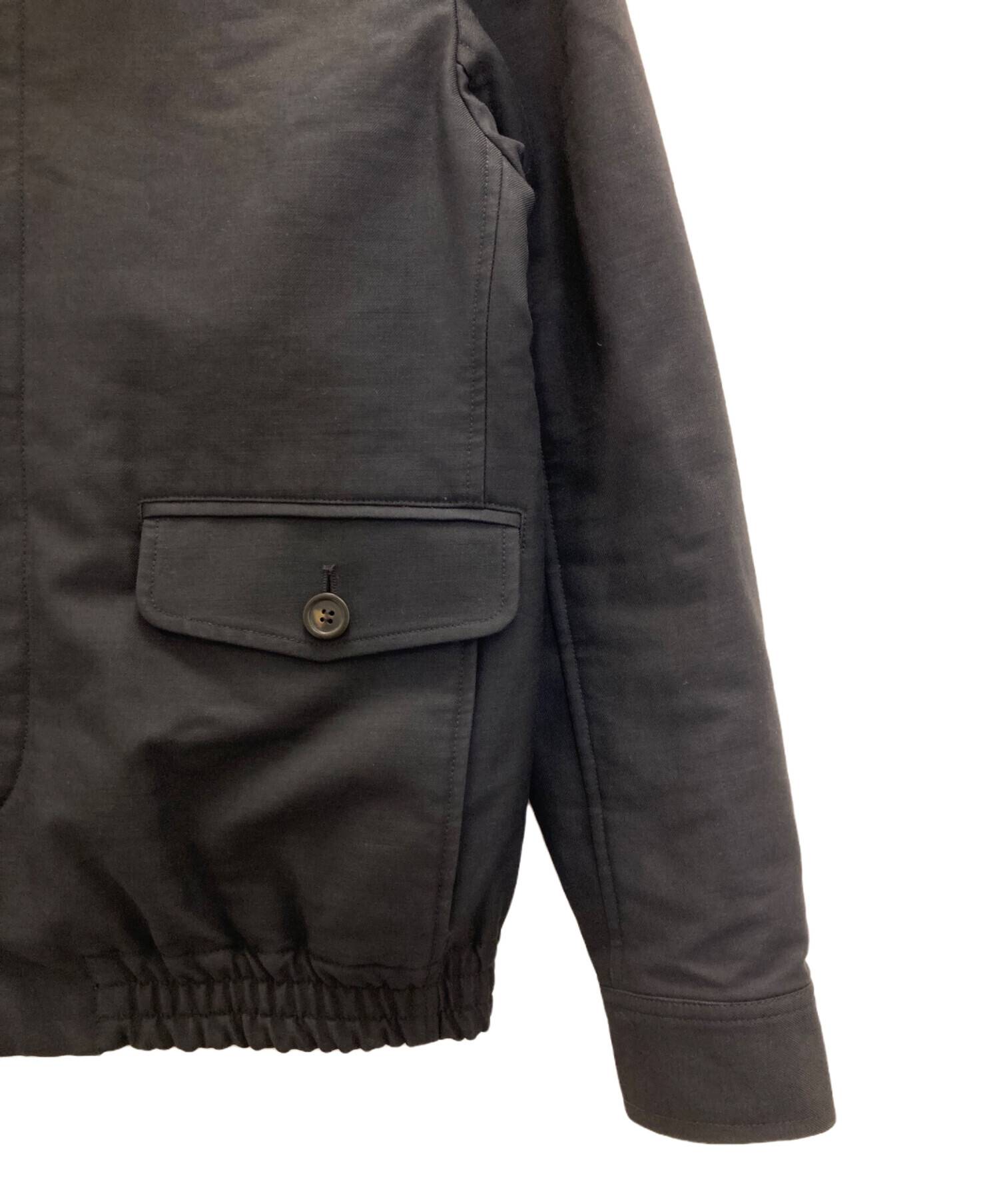 中古・古着通販】A.P.C. (アーペーセー) 襟ボア比翼ブルゾン ネイビー
