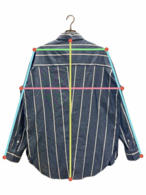 中古・古着通販】UNUSED (アンユーズド) シルク混ストライプシャツ