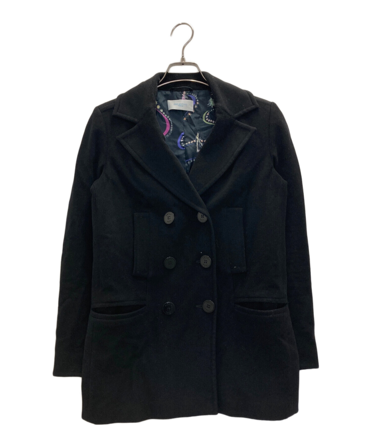エミリオプッチ　コート 中古・古着通販】Emilio Pucci (エミリオ プッチ) カシミヤ混Pコート