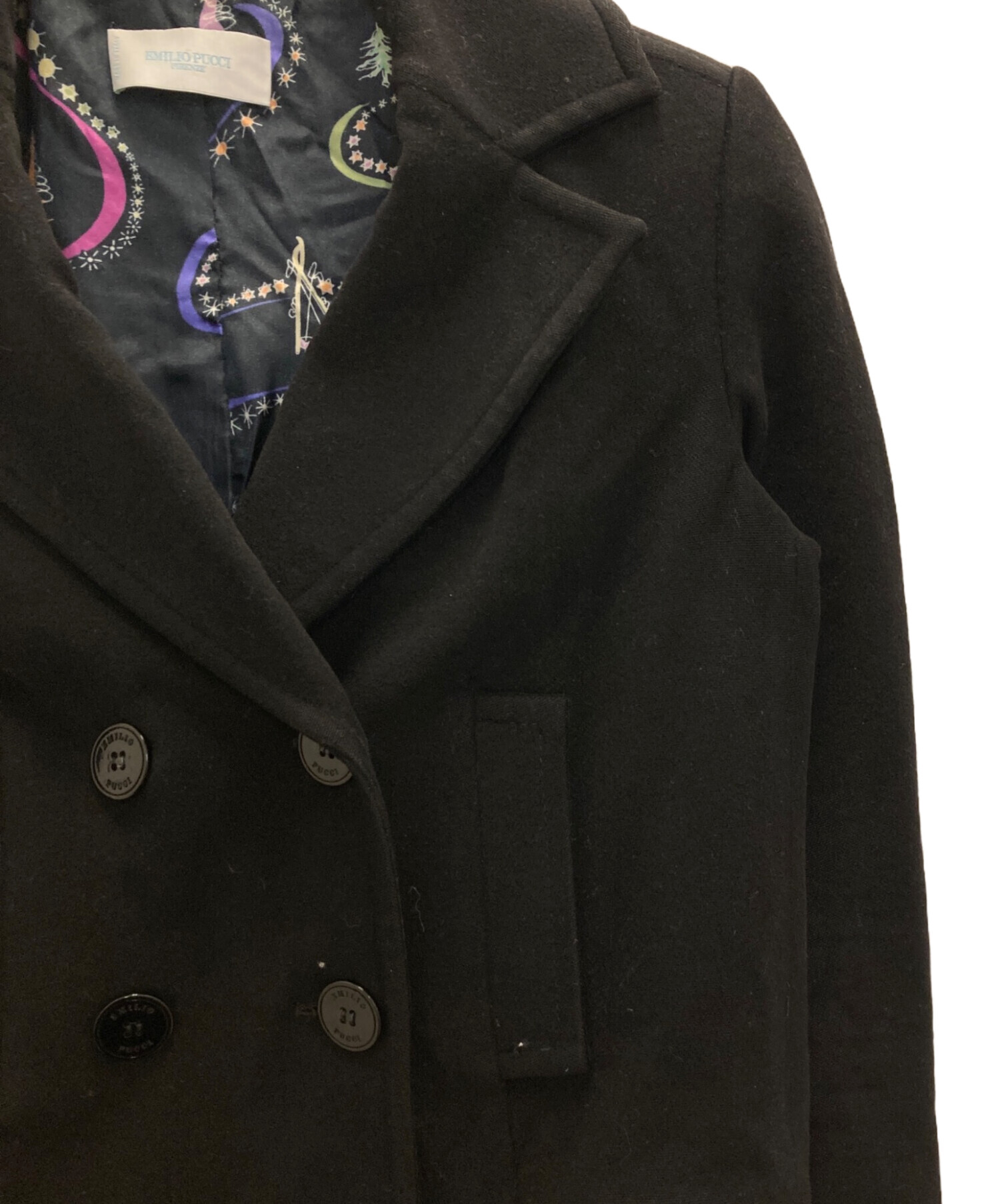 エミリオプッチ　コート 中古・古着通販】Emilio Pucci (エミリオ プッチ) カシミヤ混Pコート