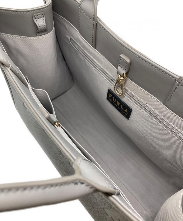 FURLA ※未使用品 中古・古着通販】FURLA (フルラ) トップハンドルバッグ グレー