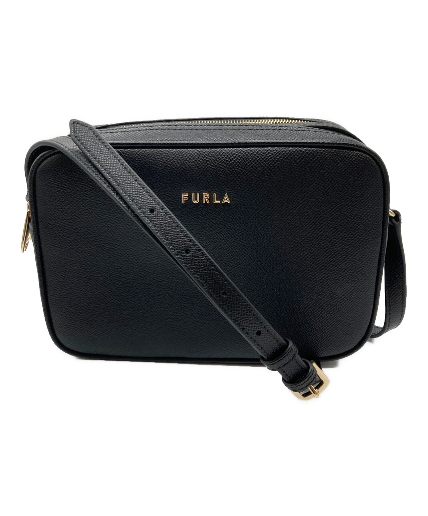 中古・古着通販】FURLA (フルラ) ショルダーバッグ ブラック｜ブランド 