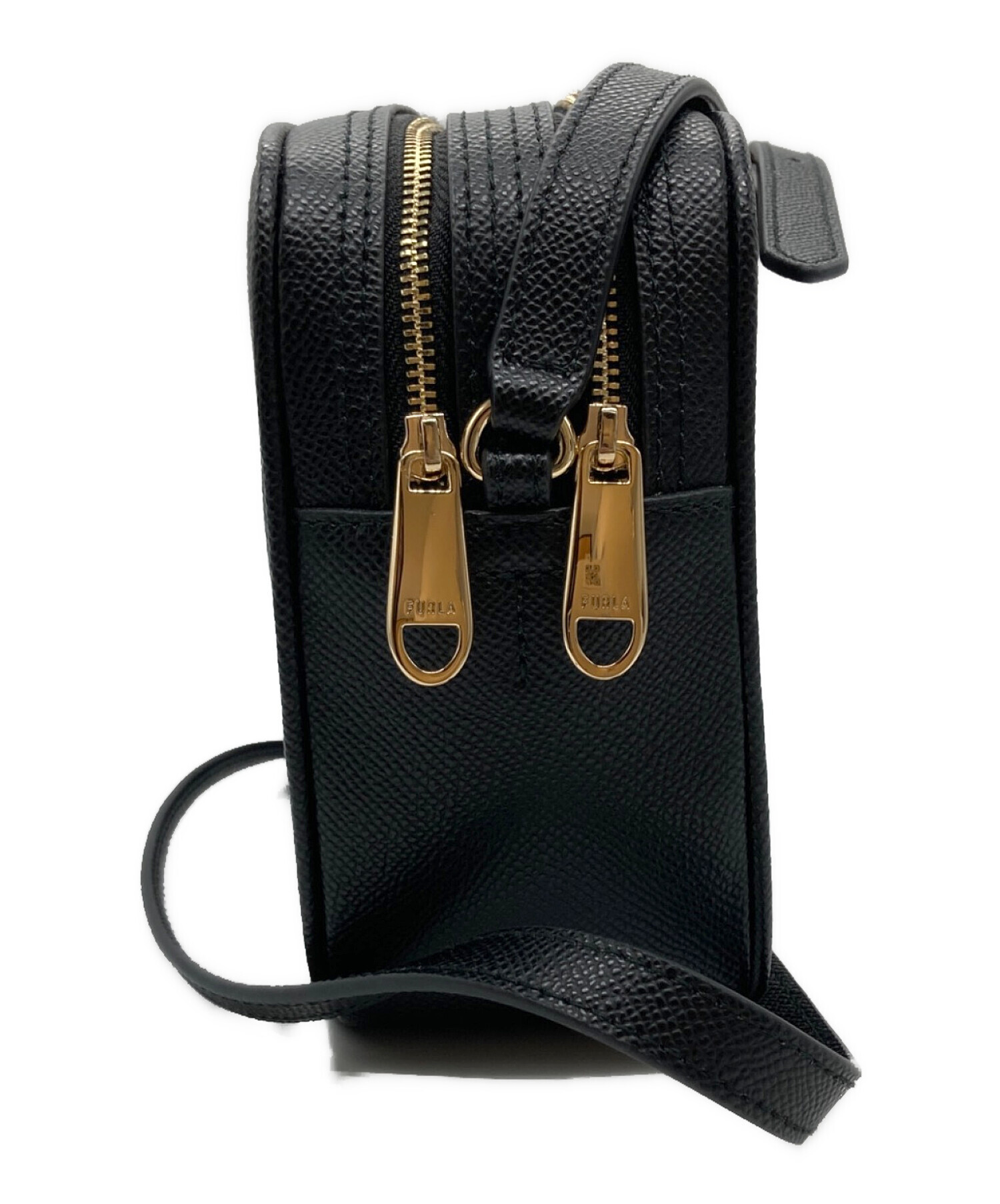 中古・古着通販】FURLA (フルラ) ショルダーバッグ ブラック｜ブランド 