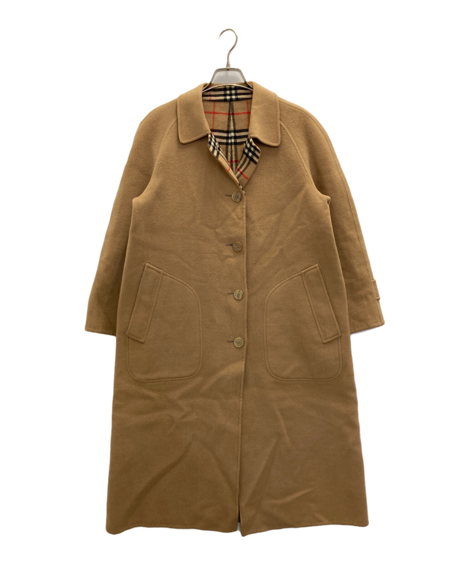 Burberrys ノバチェック ウールコート 茶色 7AB2 中古・古着通販】Burberry's (バーバリーズ) 裏ノバチェックウール