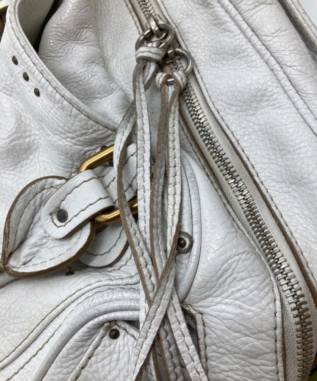 中古・古着通販】Chloe (クロエ) パディントンハンドバッグ ホワイト
