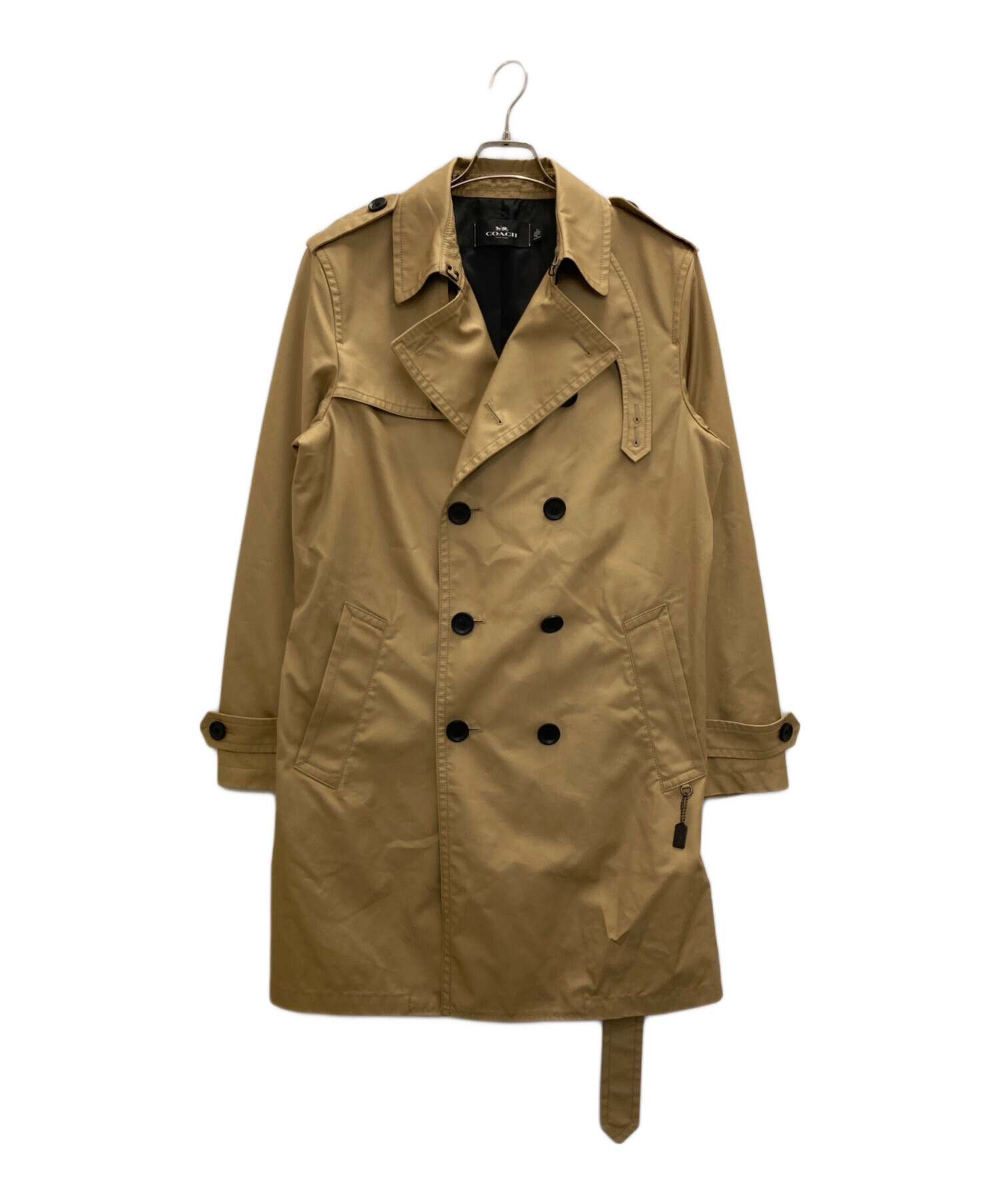中古・古着通販】COACH (コーチ) トレンチコート ベージュ サイズ:M
