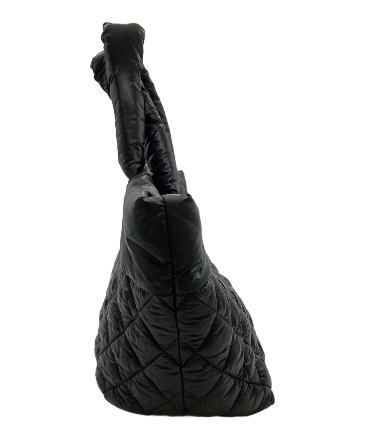 CHANEL ナイロン キルティング トートバッグ ブラック 中古・古着通販】CHANEL (シャネル) コココクーン ナイロン
