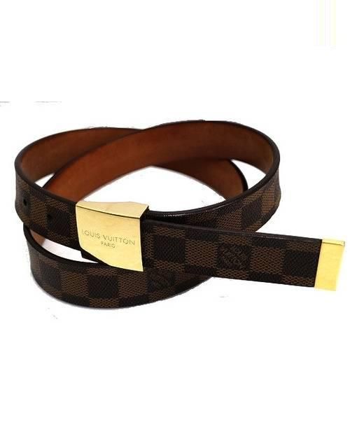 中古・古着通販】LOUIS VUITTON (ルイヴィトン) レザーベルト ブラウン