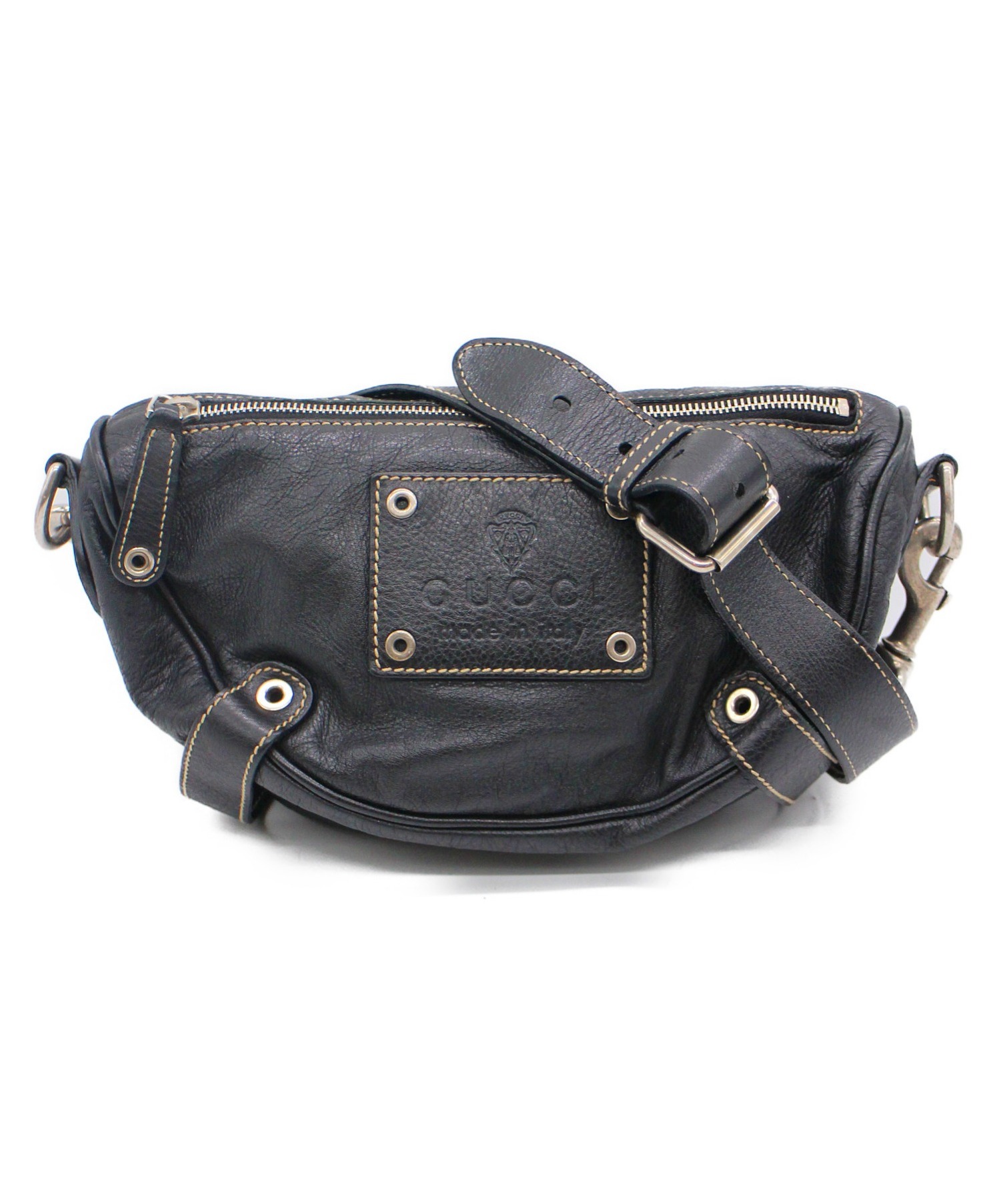 中古・古着通販】GUCCI (グッチ) ショルダーバッグ ブラック サイズ 
