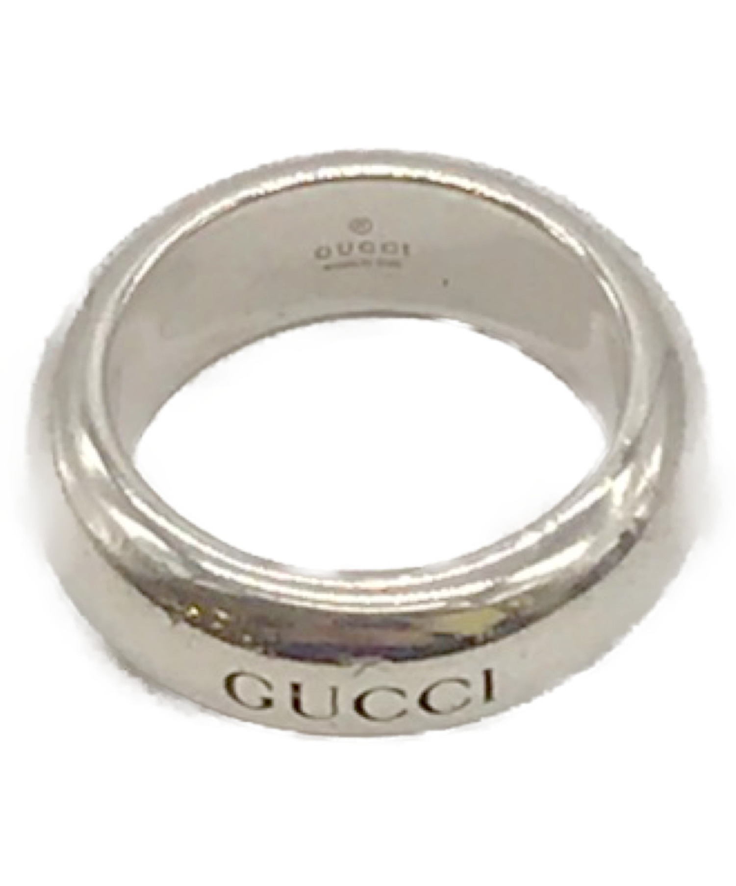 キ*ナ様 Gucci シルバー ロゴリング 中古・古着通販】GUCCI (グッチ) ロゴリング シルバー サイズ:18号