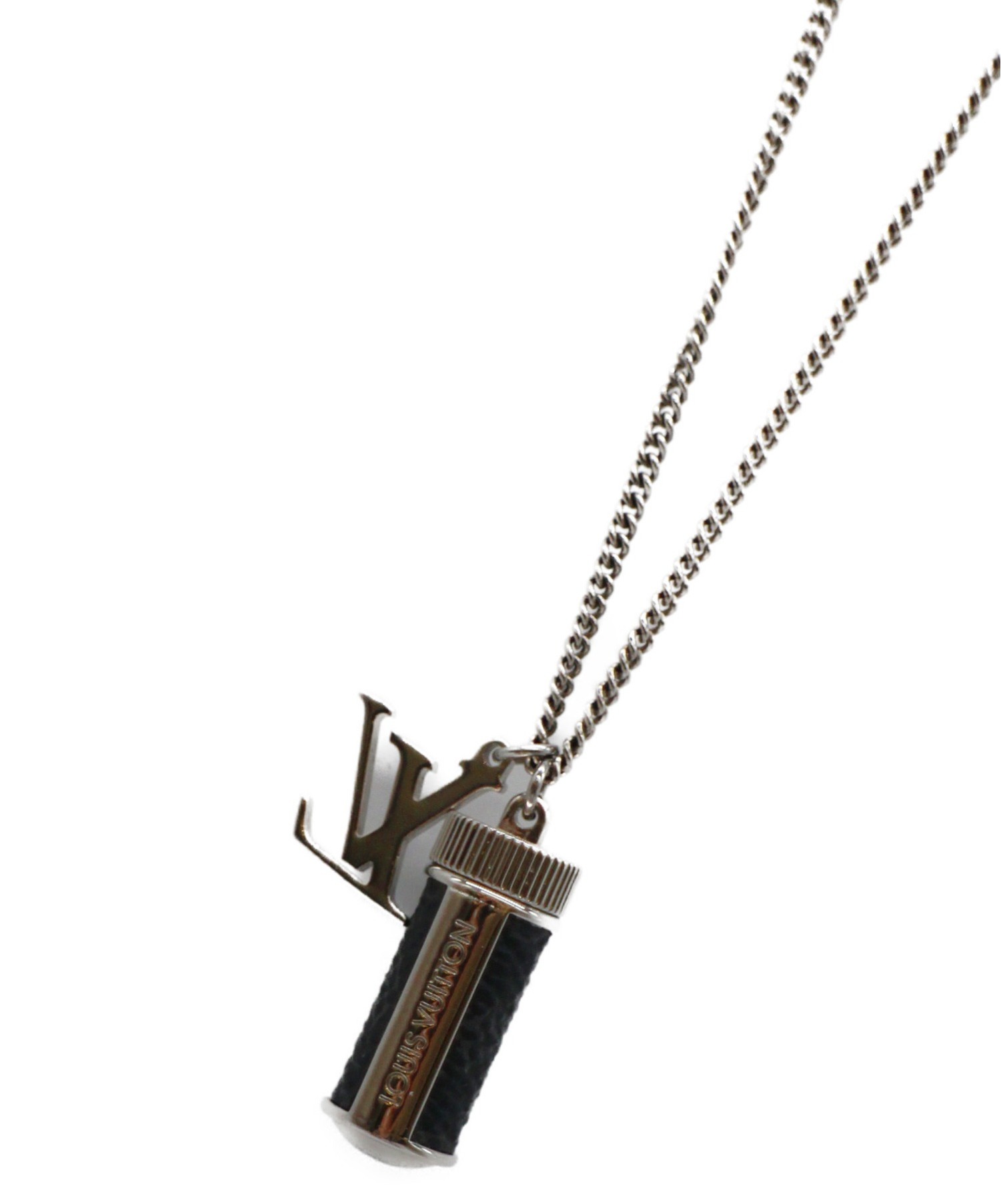 Louis Vitton ネックレス チャームズ モノグラム エクリプス 中古・古着通販】LOUIS VUITTON (ルイヴィトン) コリエ・チャームズ