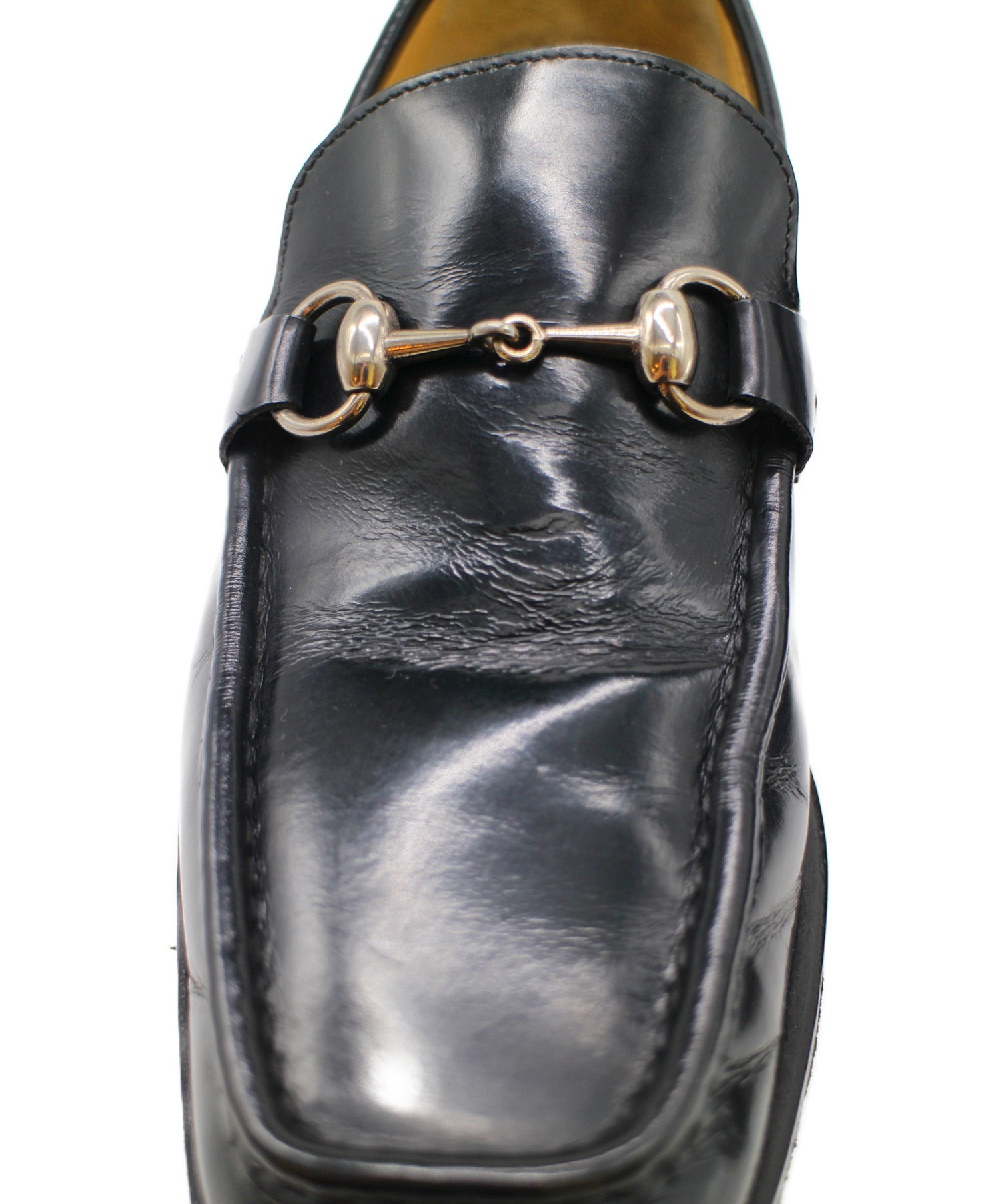 中古・古着通販】GUCCI (グッチ) ビットローファー ブラック サイズ