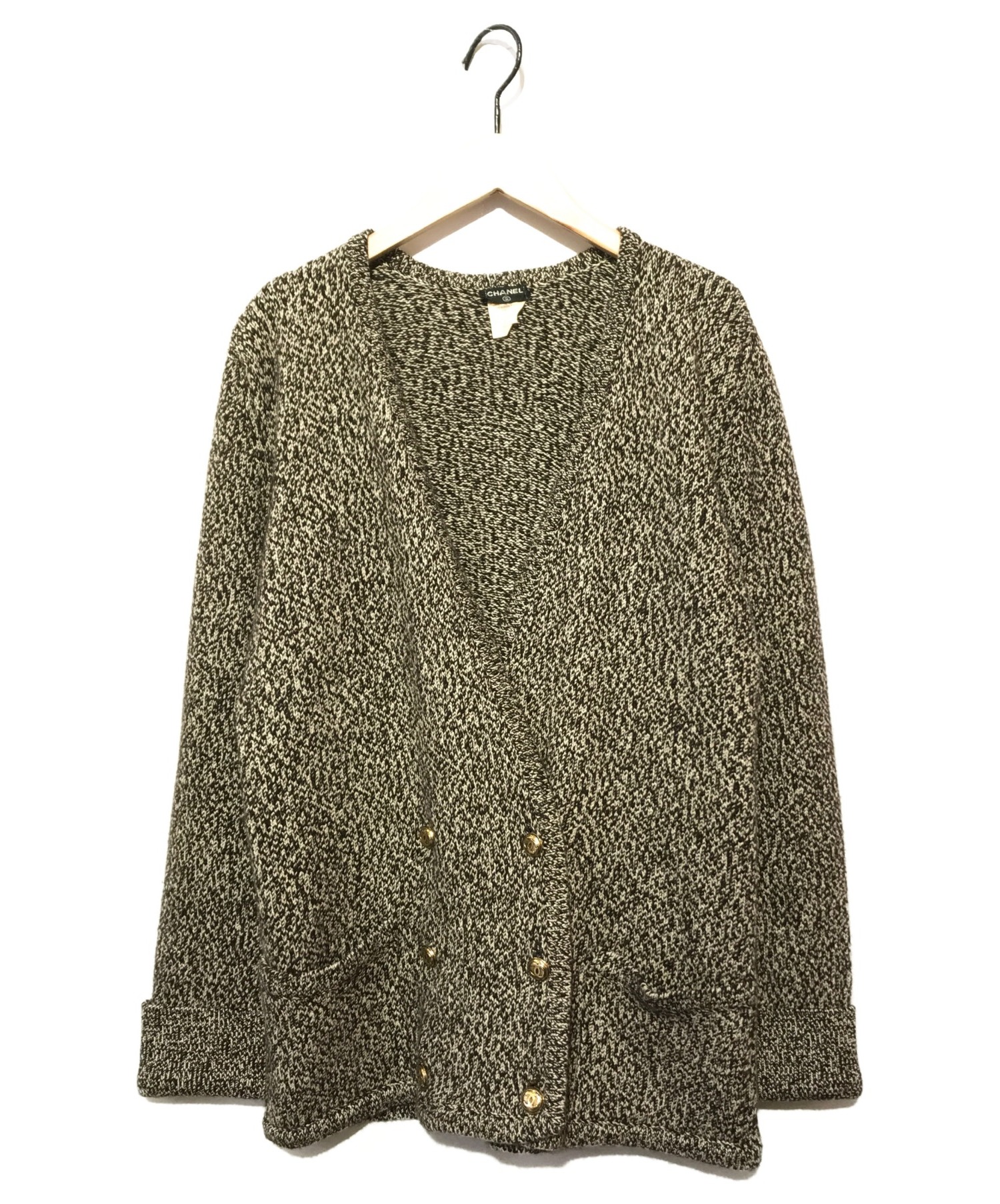 中古・古着通販】CHANEL (シャネル) 金釦ヴィンテージカシミヤ