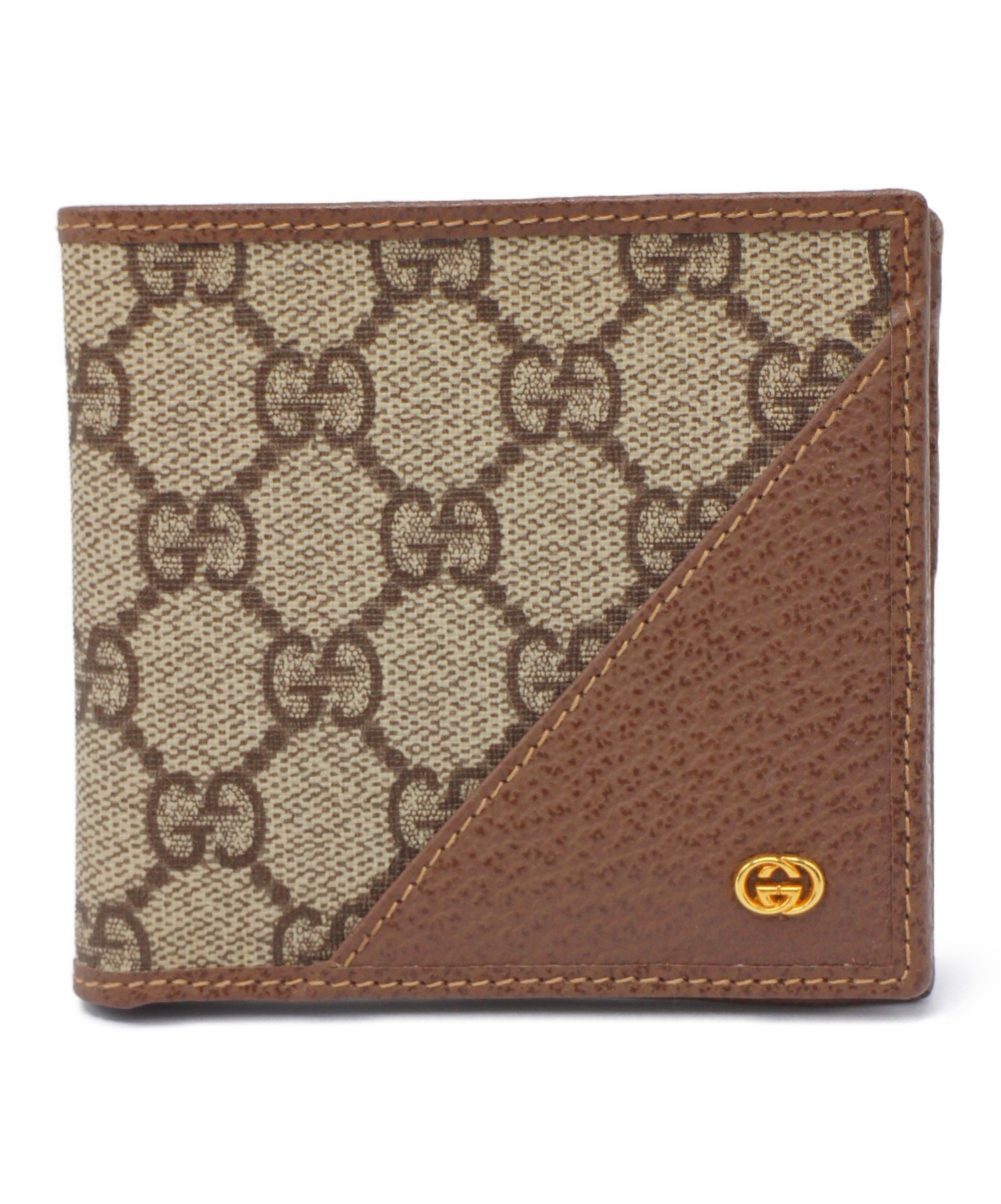 中古・古着通販】GUCCI (グッチ) ヴィンテージ2つ折り財布 GG 034・662