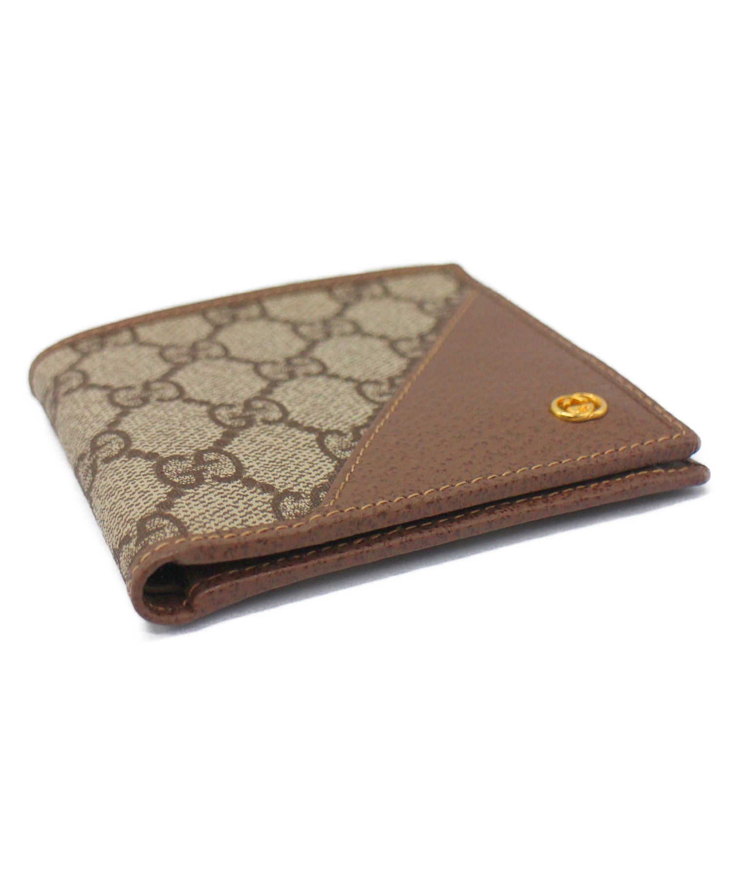 中古・古着通販】GUCCI (グッチ) ヴィンテージ2つ折り財布 GG 034・662