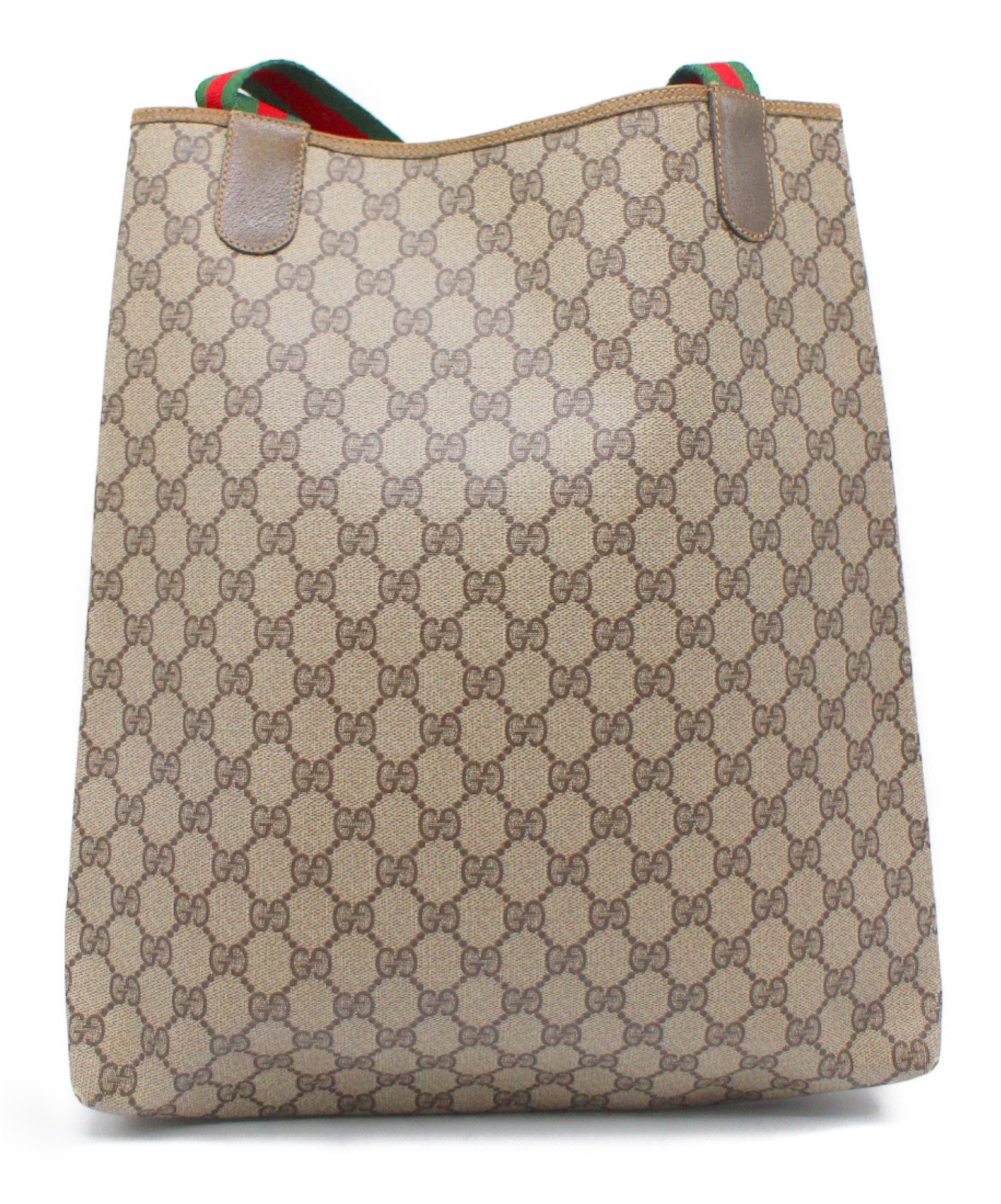 オールドグッチ　トートバック 中古・古着通販】GUCCI (グッチ) トートバッグ ブラウン OLD GUCCI 001