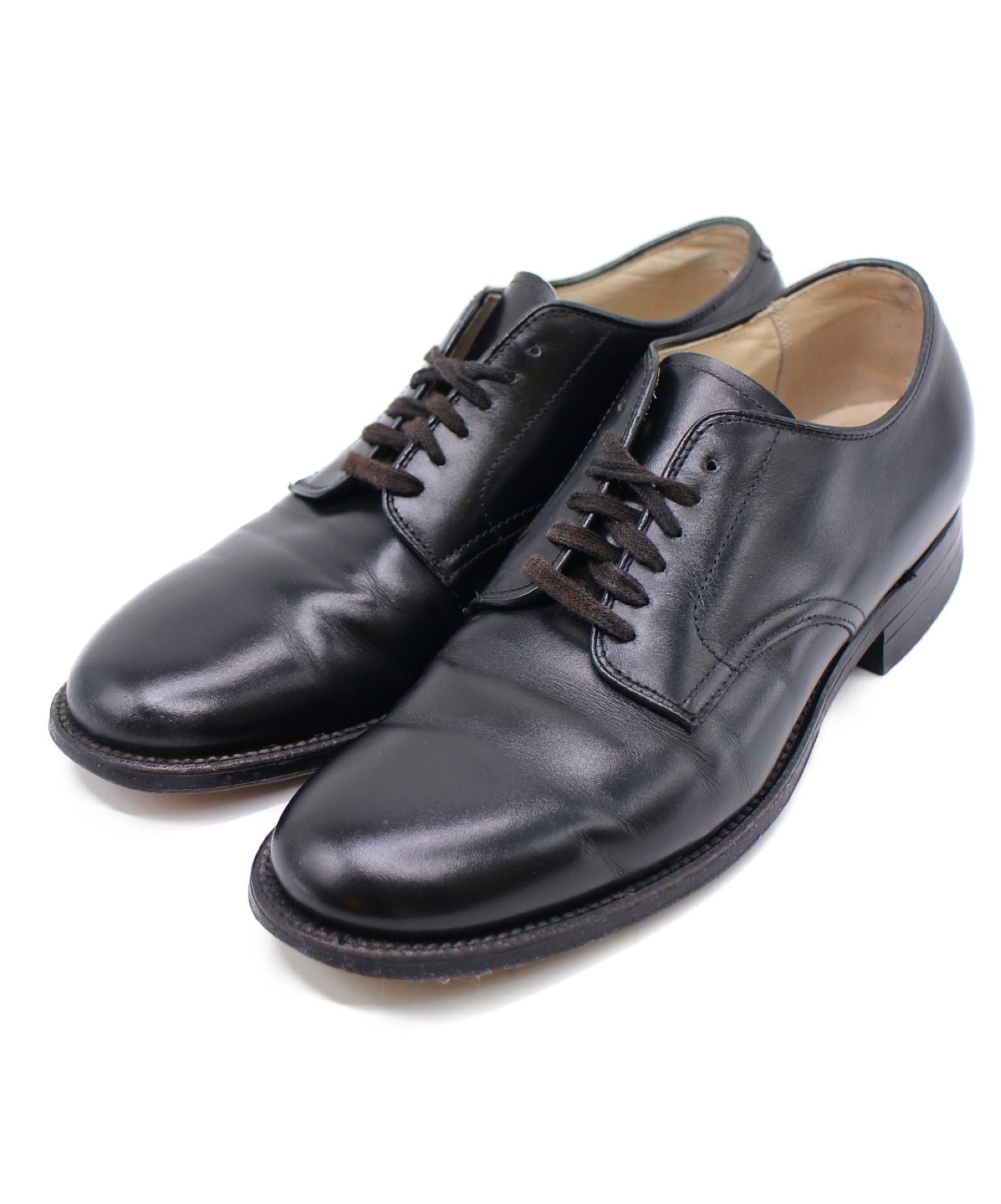 中古・古着通販】ALDEN (オールデン) プレーントゥシューズ ブラック