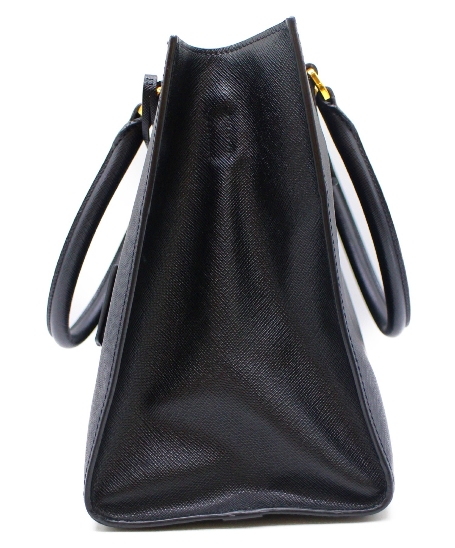 中古・古着通販】PRADA (プラダ) 2WAYレザーショルダーバッグ ブラック  