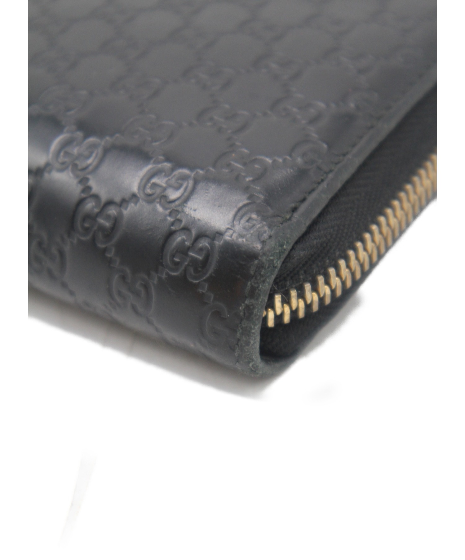 中古・古着通販】GUCCI (グッチ) マイクロGGラウンドファスナー長財布 