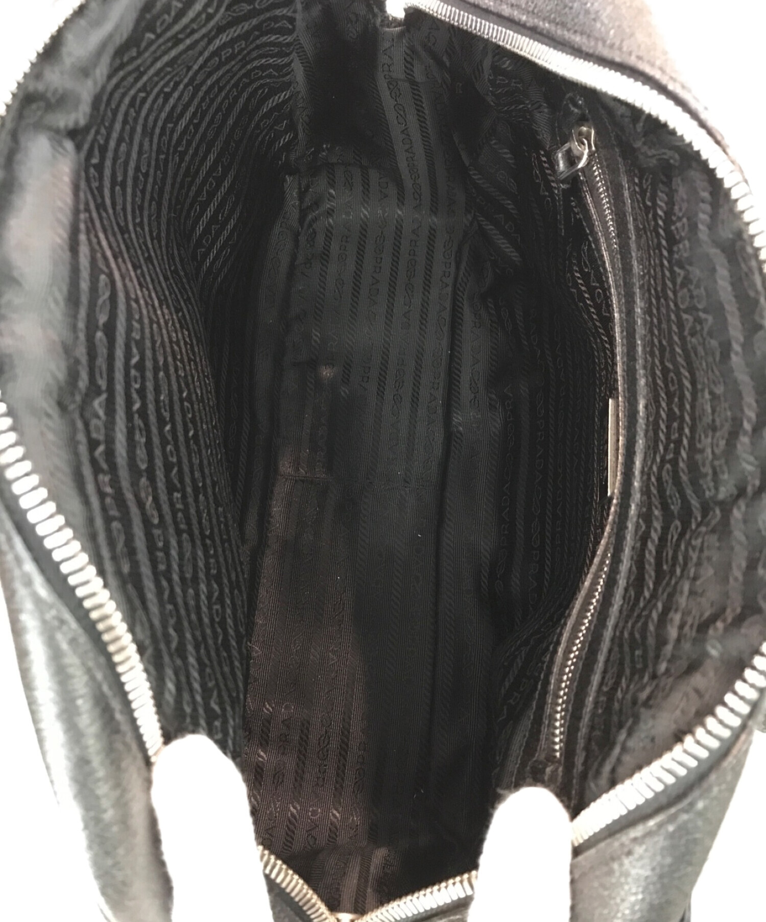 中古・古着通販】PRADA (プラダ) ボーリングバッグ ブラック|ブランド 中古・古着通販】PRADA (プラダ) ボーリングバッグ ブラック|ブランド