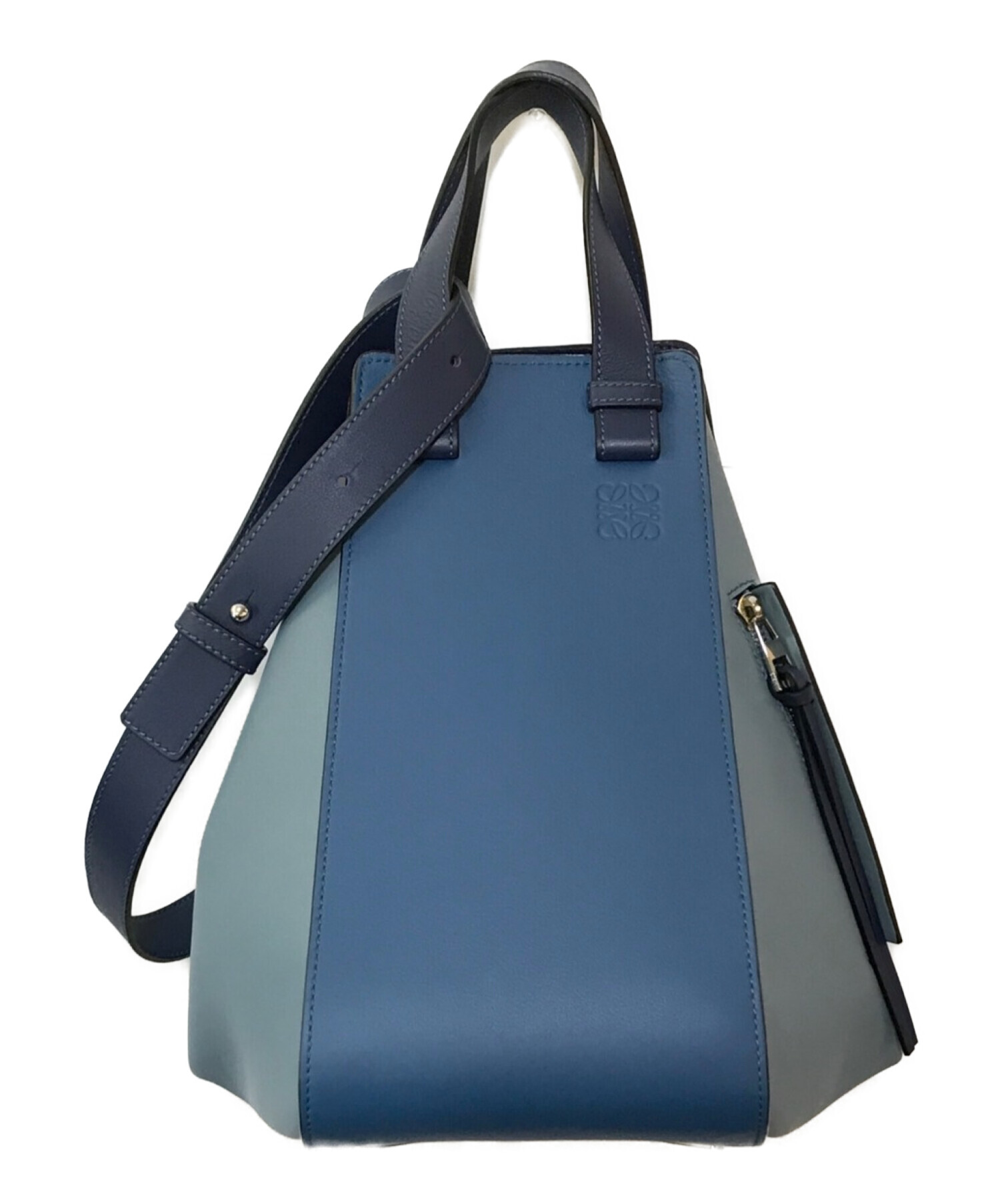 中古・古着通販】LOEWE (ロエベ) ハンモックバッグ ミディアム ブルー