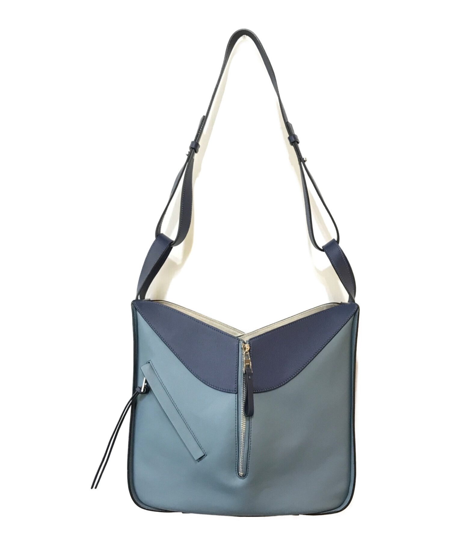 中古・古着通販】LOEWE (ロエベ) ハンモックバッグ ミディアム ブルー