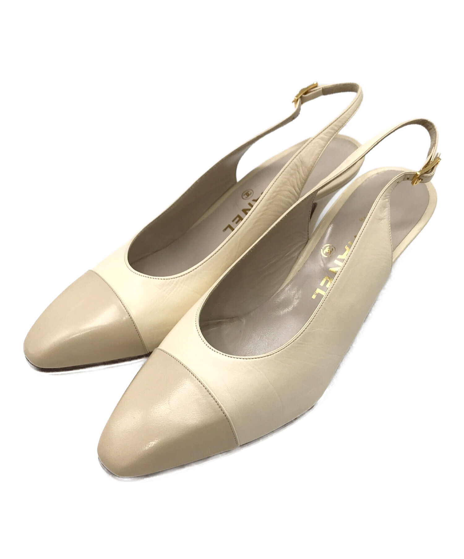 CHANEL バイカラーパンプス サイズ37 【公式通販】