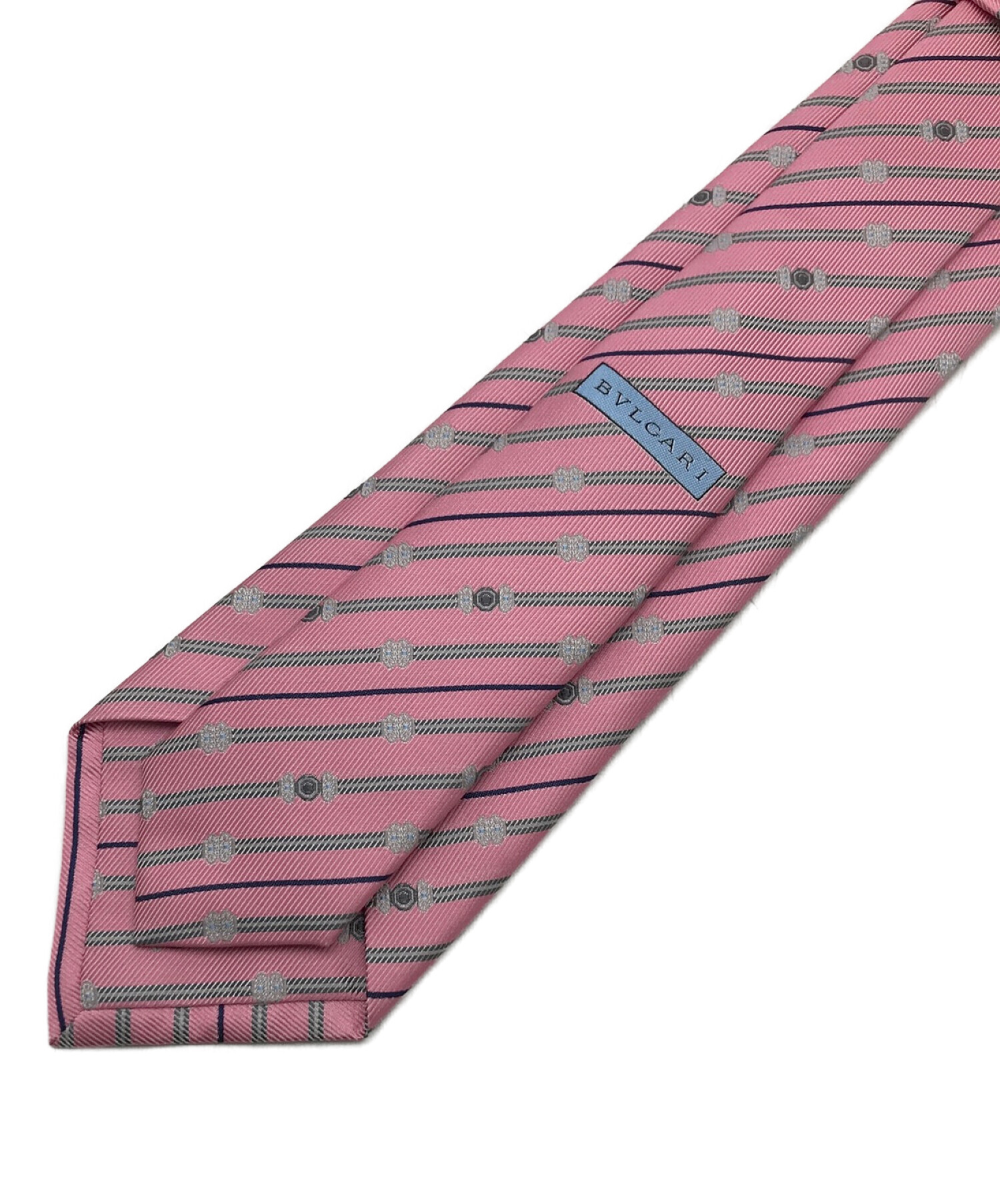 中古・古着通販】BVLGARI (ブルガリ) ネクタイ ピンク サイズ:表記なし