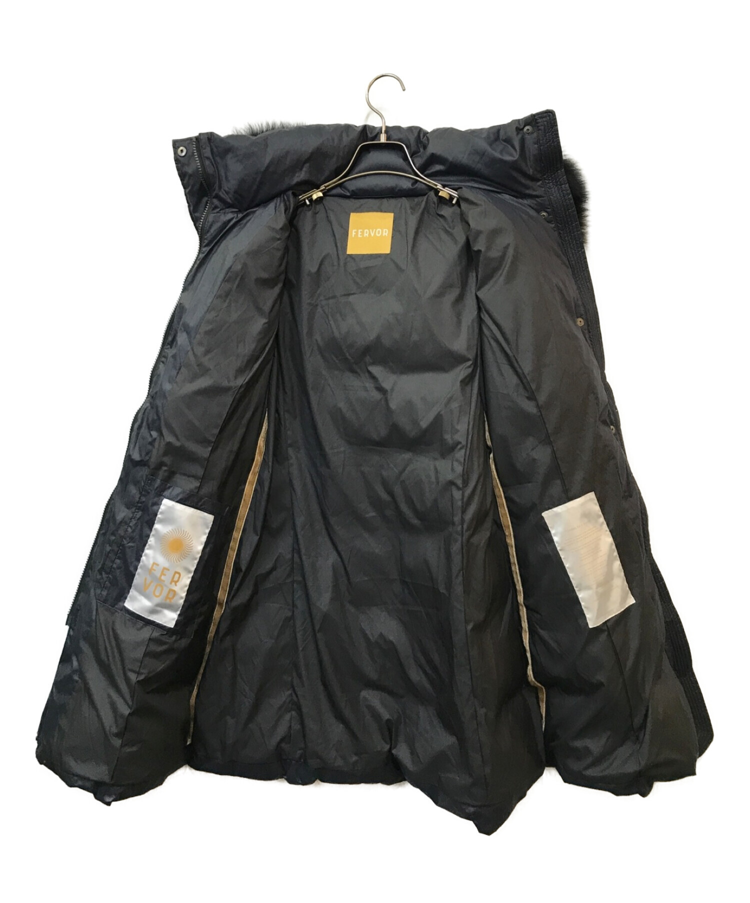 中古・古着通販】fervor (フェーバー) SNOWダウンコート ネイビー