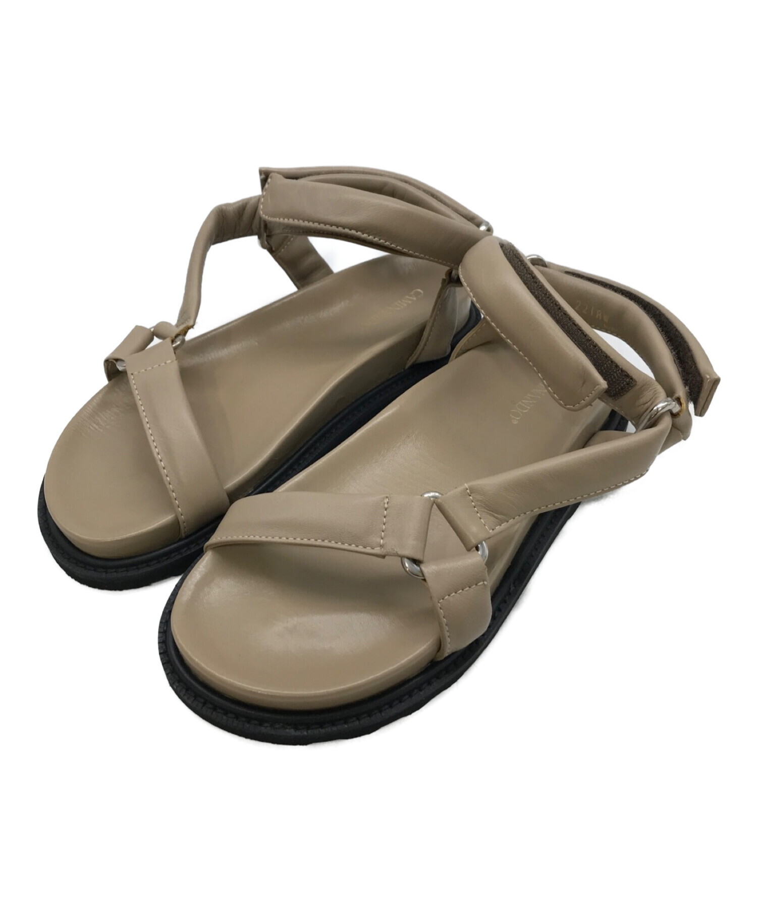 中古・古着通販】Caminando (カミナンド) ストラップサンダル ベージュ  