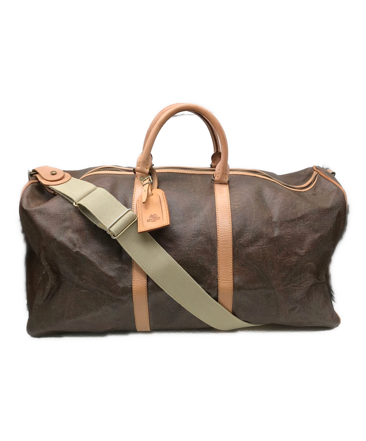 正規品美品ETRO エトロ ボストンバッグ50cm ショルダーストラップキー付 正規品美品ETRO エトロ ボストンバッグ50cm ショルダーストラップキー