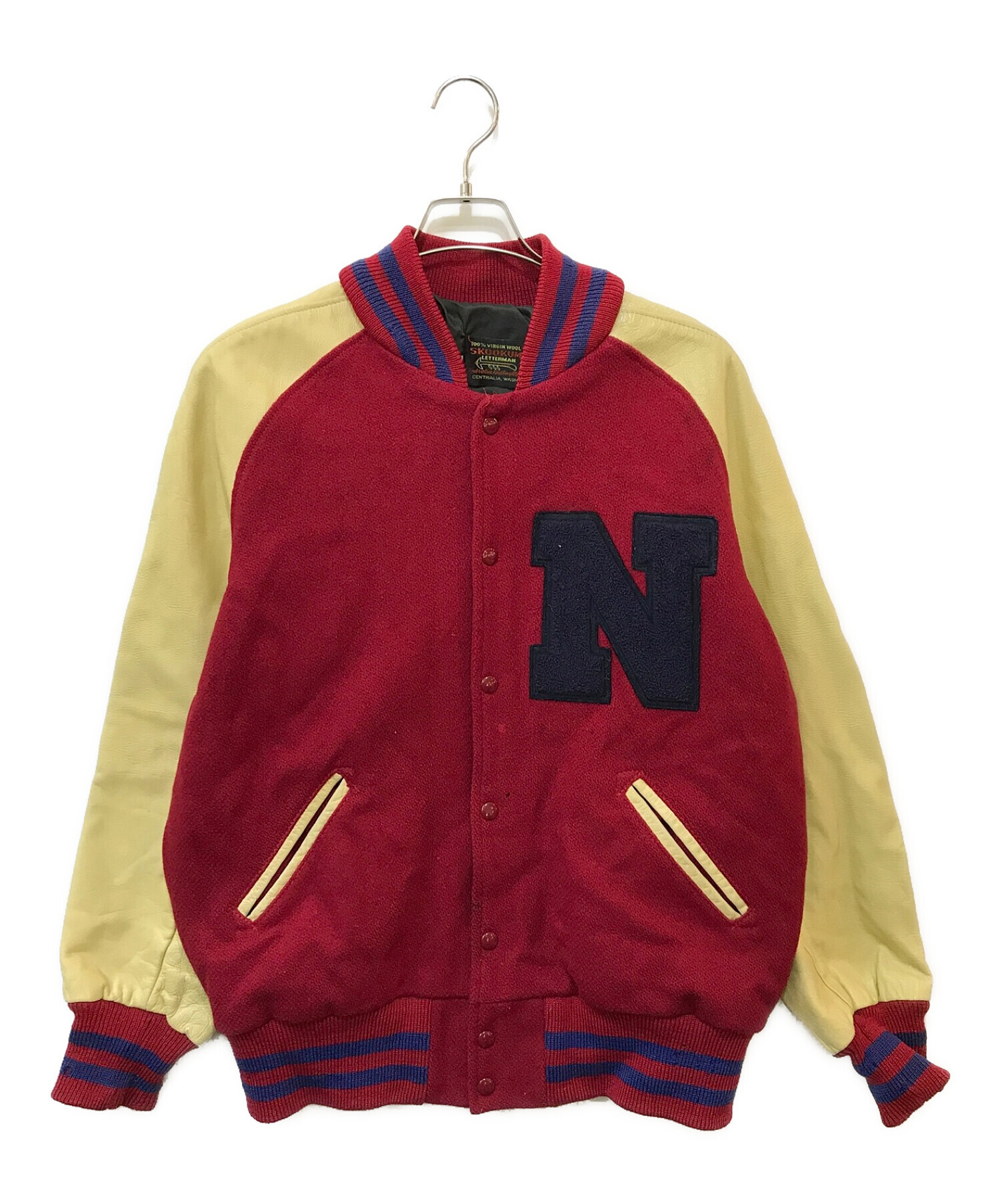 スクーカム　スタジャン 中古・古着通販】skookum (スクーカム) ワッペンスタジャン レッド