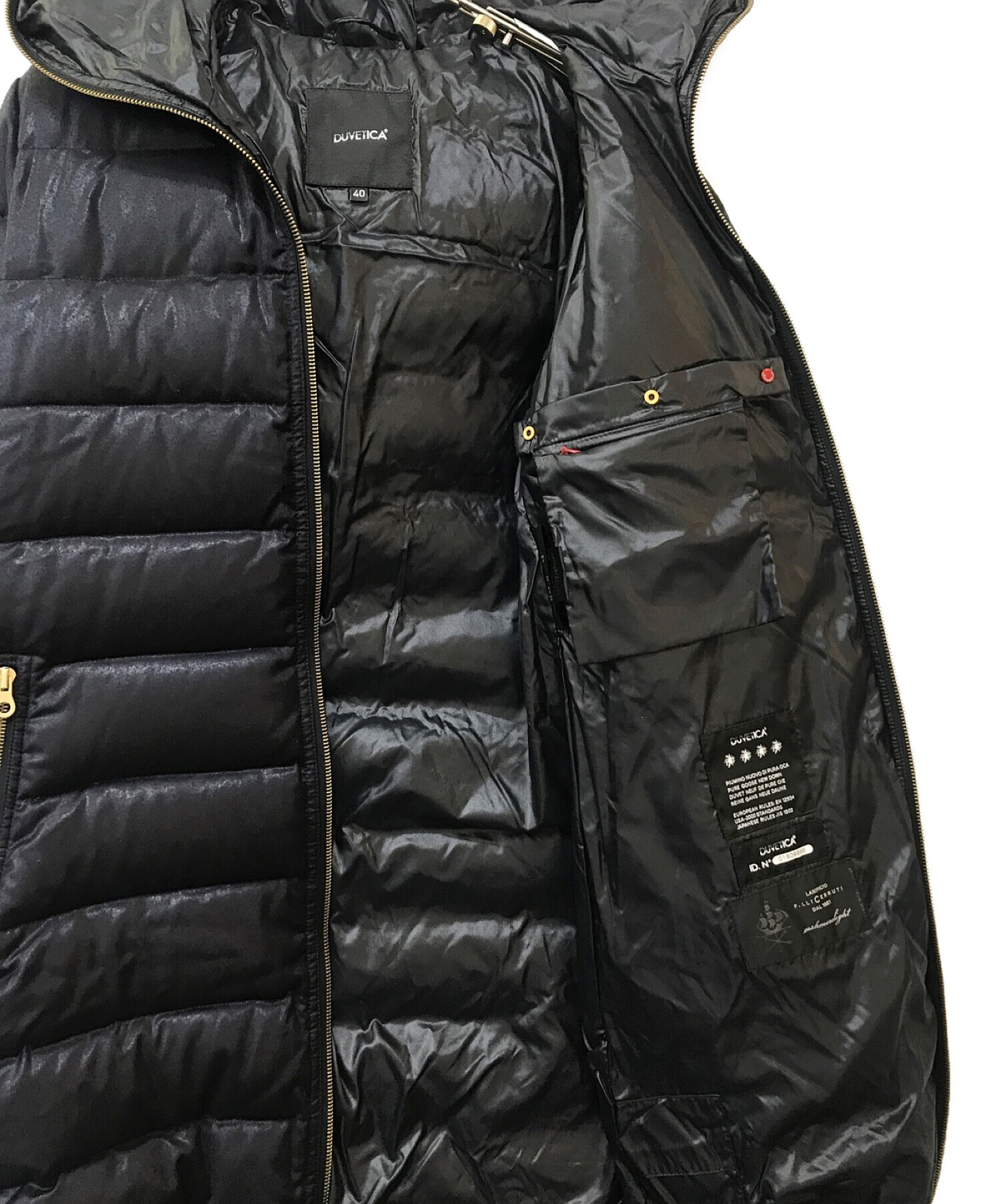 DUVETICA ACE ダウン ネイビー サイズ40 フード