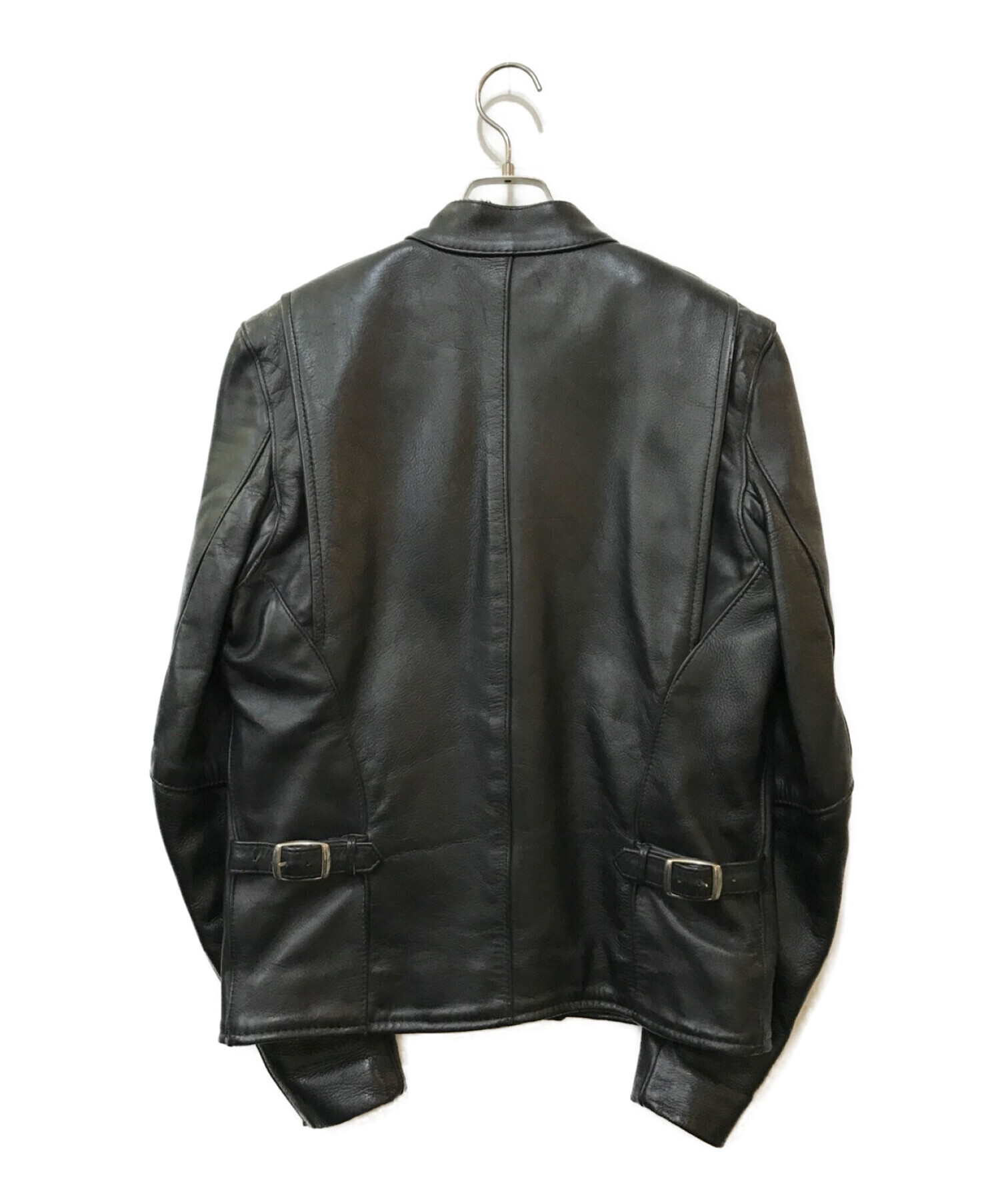VANSON(バンソン) レザージャケットブラック　サイズ38 中古・古着通販】VANSON (バンソン) レザージャケット ブラック サイズ