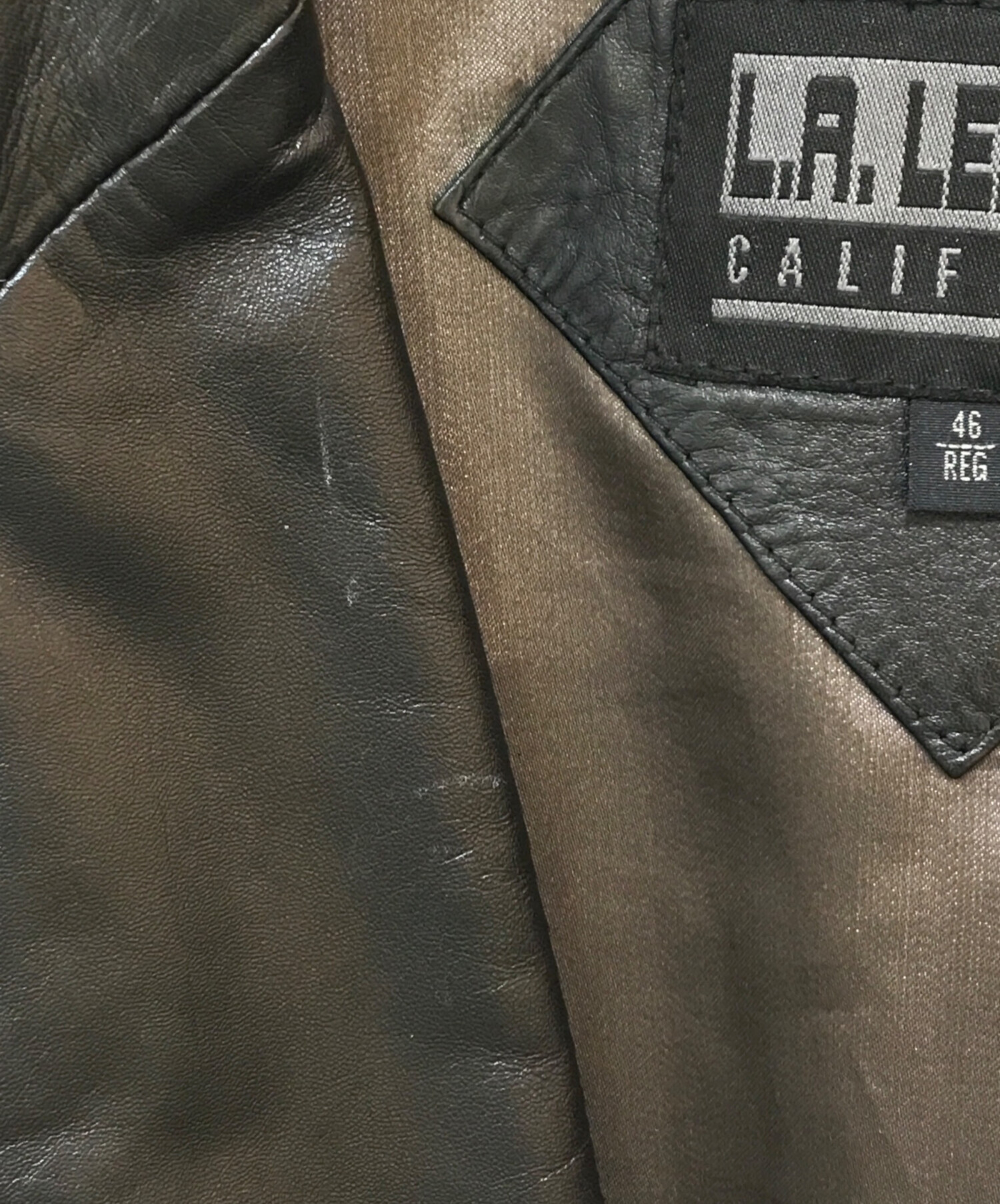 中古・古着通販】LA LEATHER (ラ レザー) レザーテーラードジャケット 