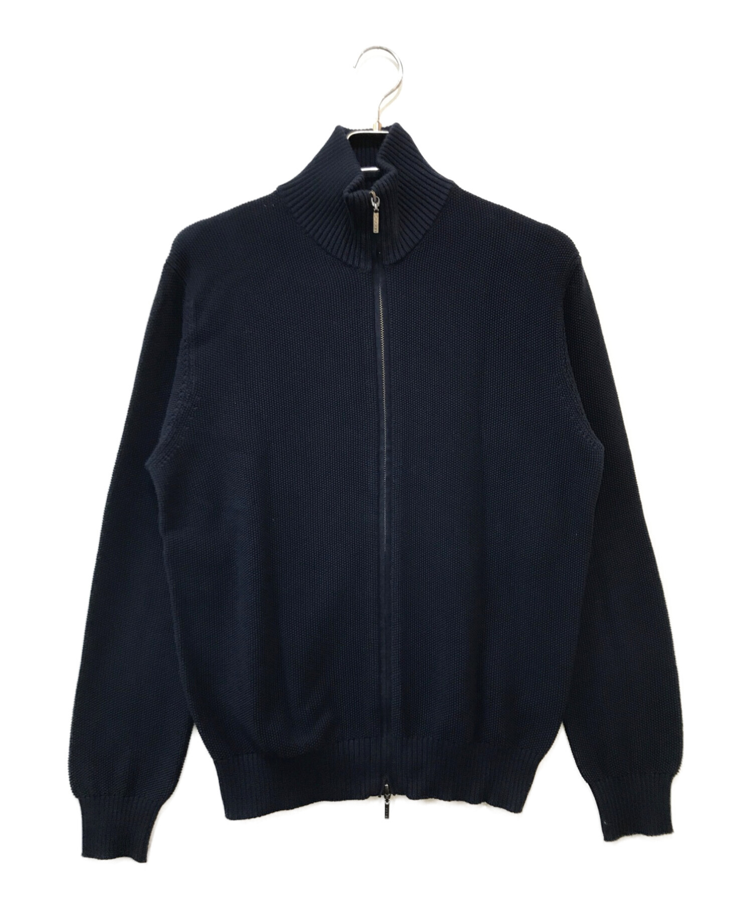 クルチアーニ　ジップアップニット　カーディガン　カシミヤ混ウール　ブラウン　48 クルチアーニ ジップアップ 48 クルチアーニ ジップアップニット