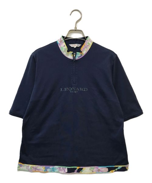 【美品】レオナール　スポーツ　LEONARD SPORT カットソー　ゴルフ LEONARD SPORT 美品 レオナール スポーツ 香水 フラワープリント